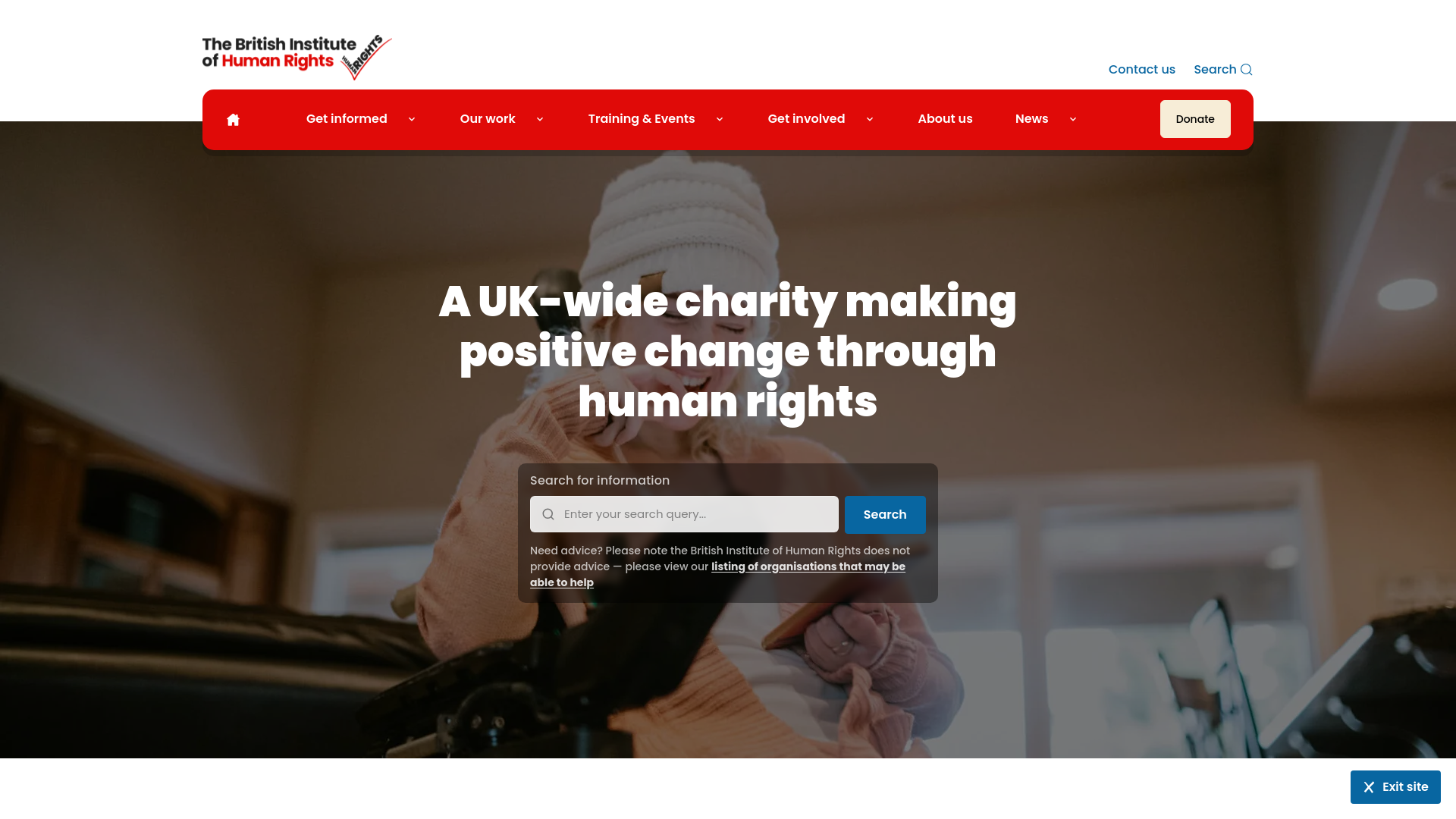 Website screenshot