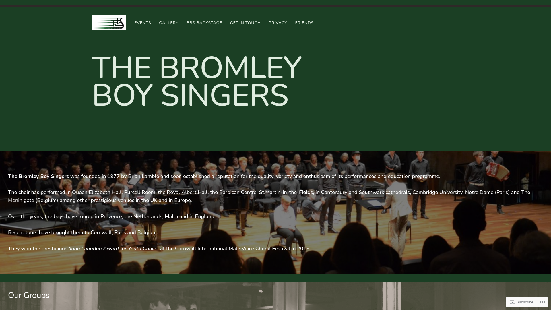 Website screenshot