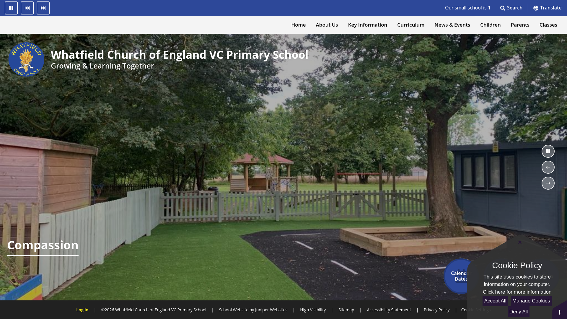 Website screenshot