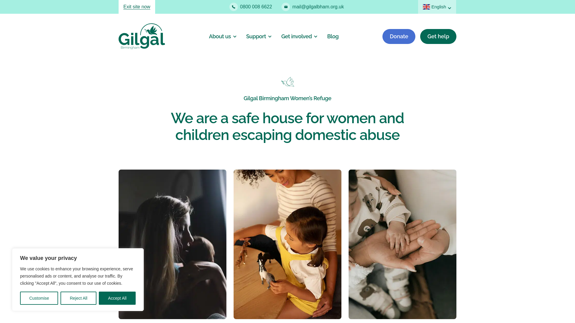 Website screenshot