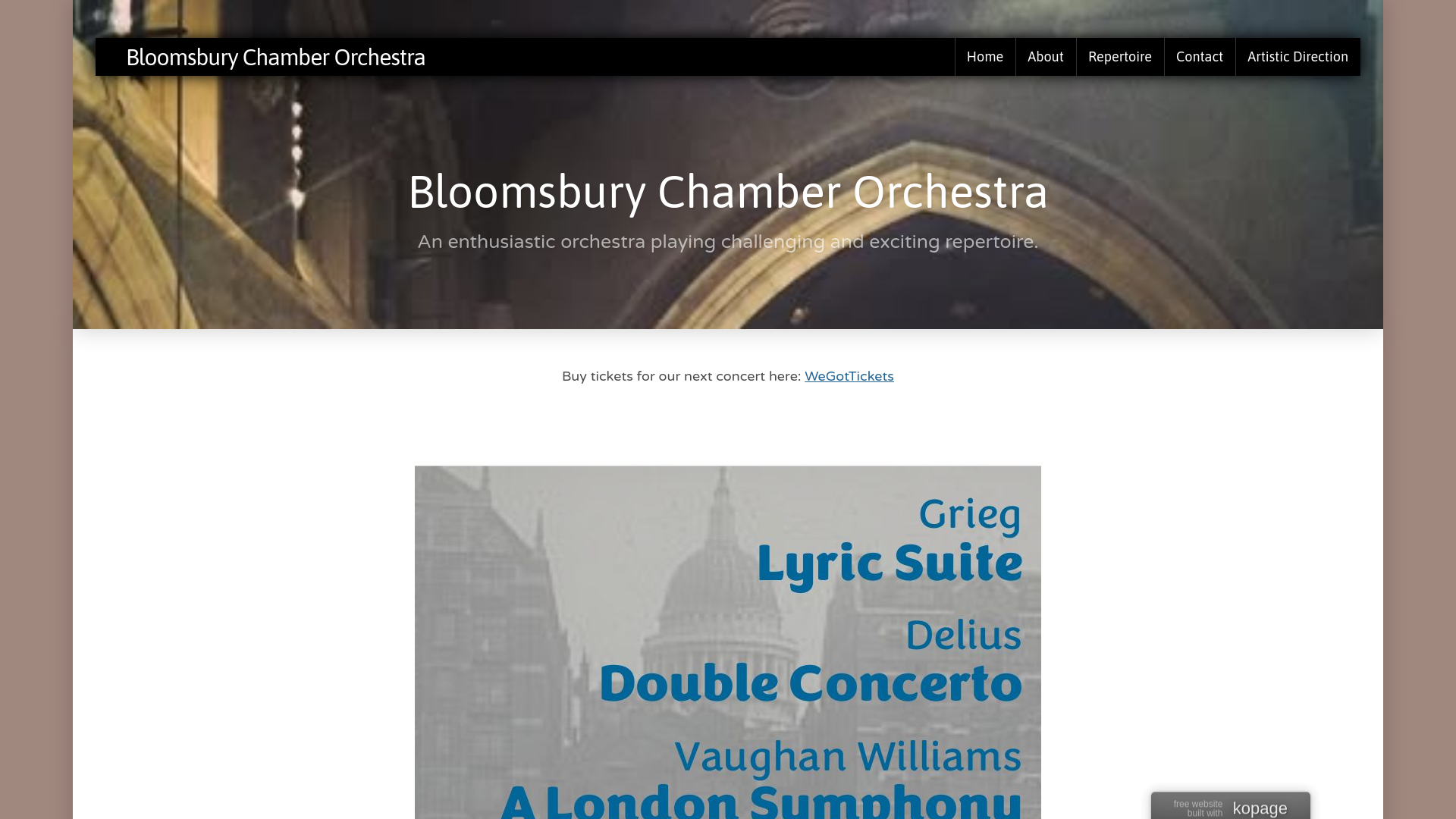 Website screenshot