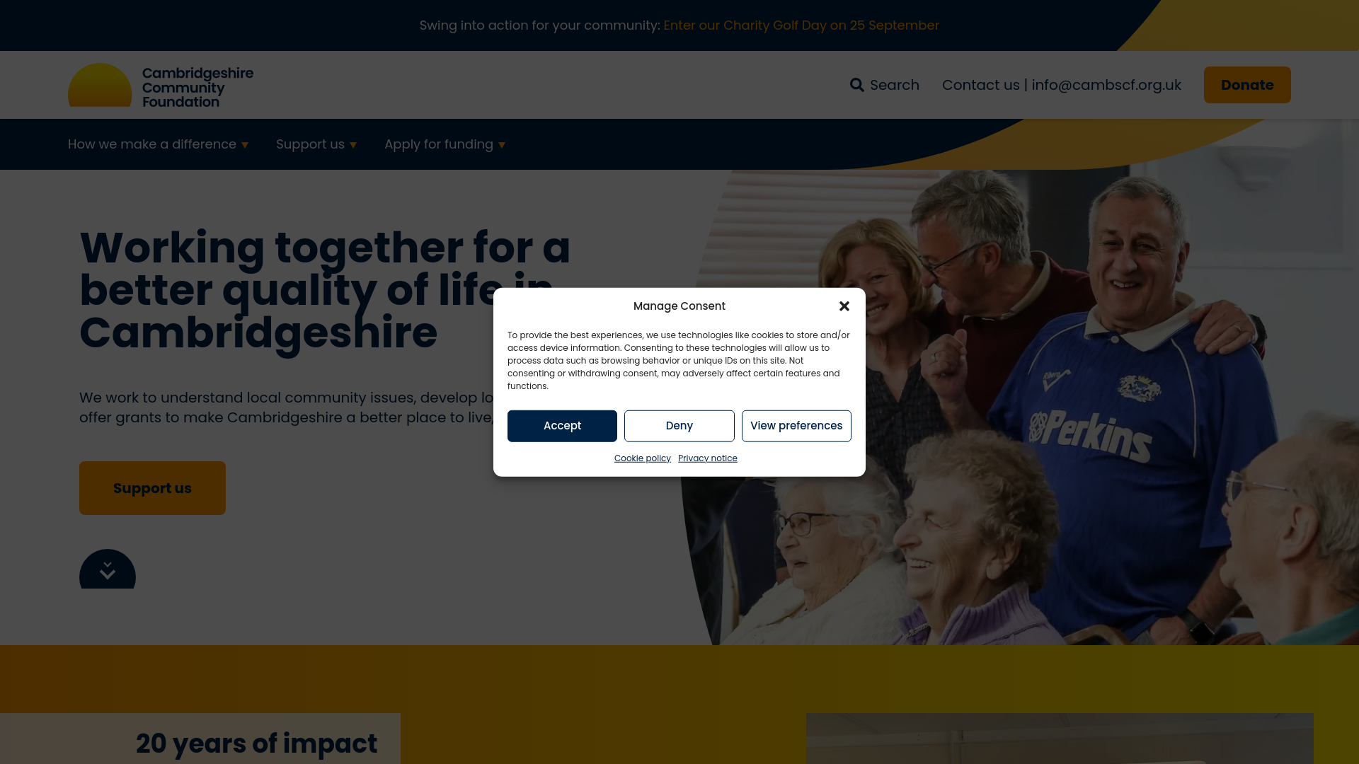 Website screenshot