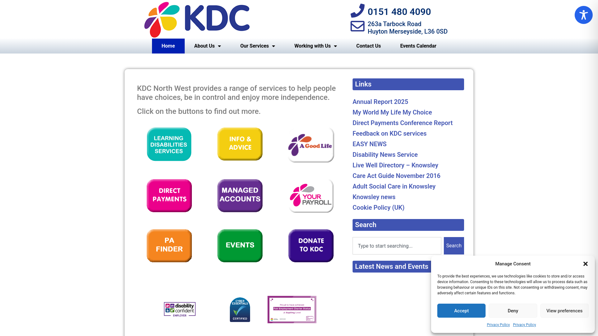 Website screenshot