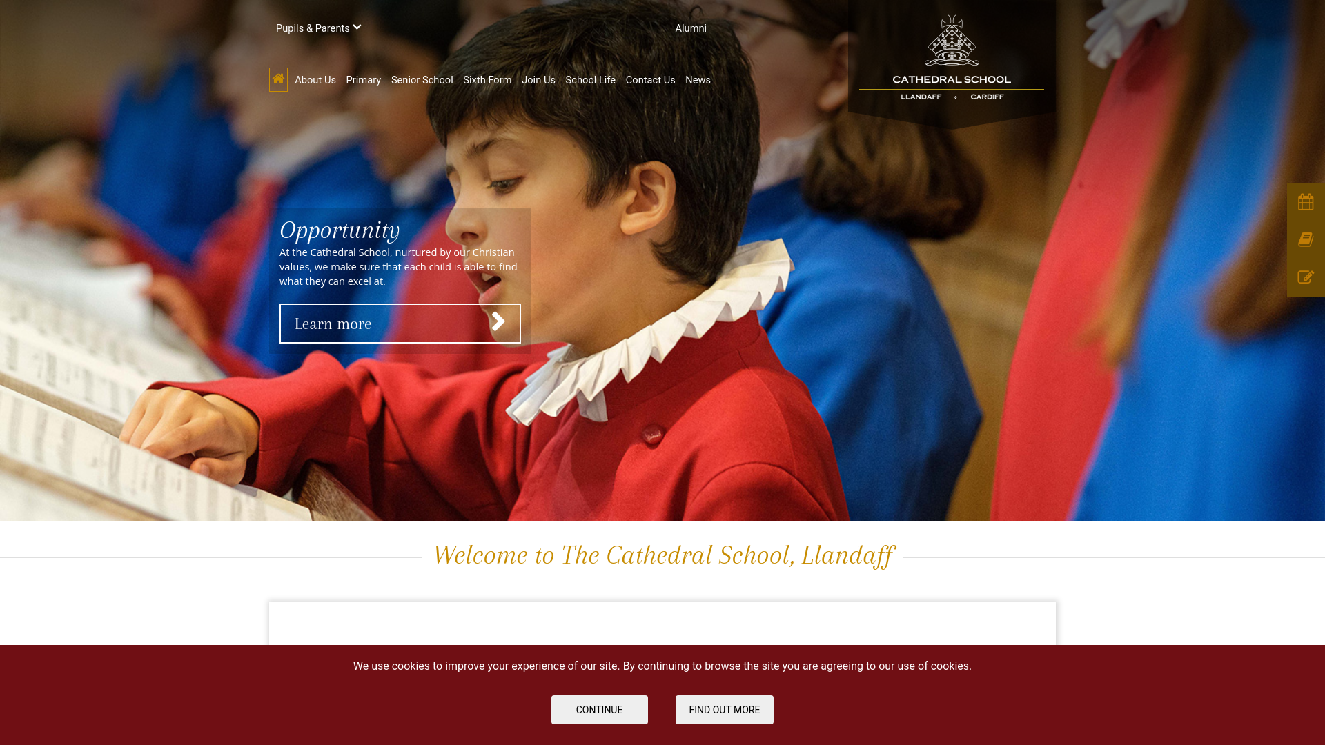 Website screenshot