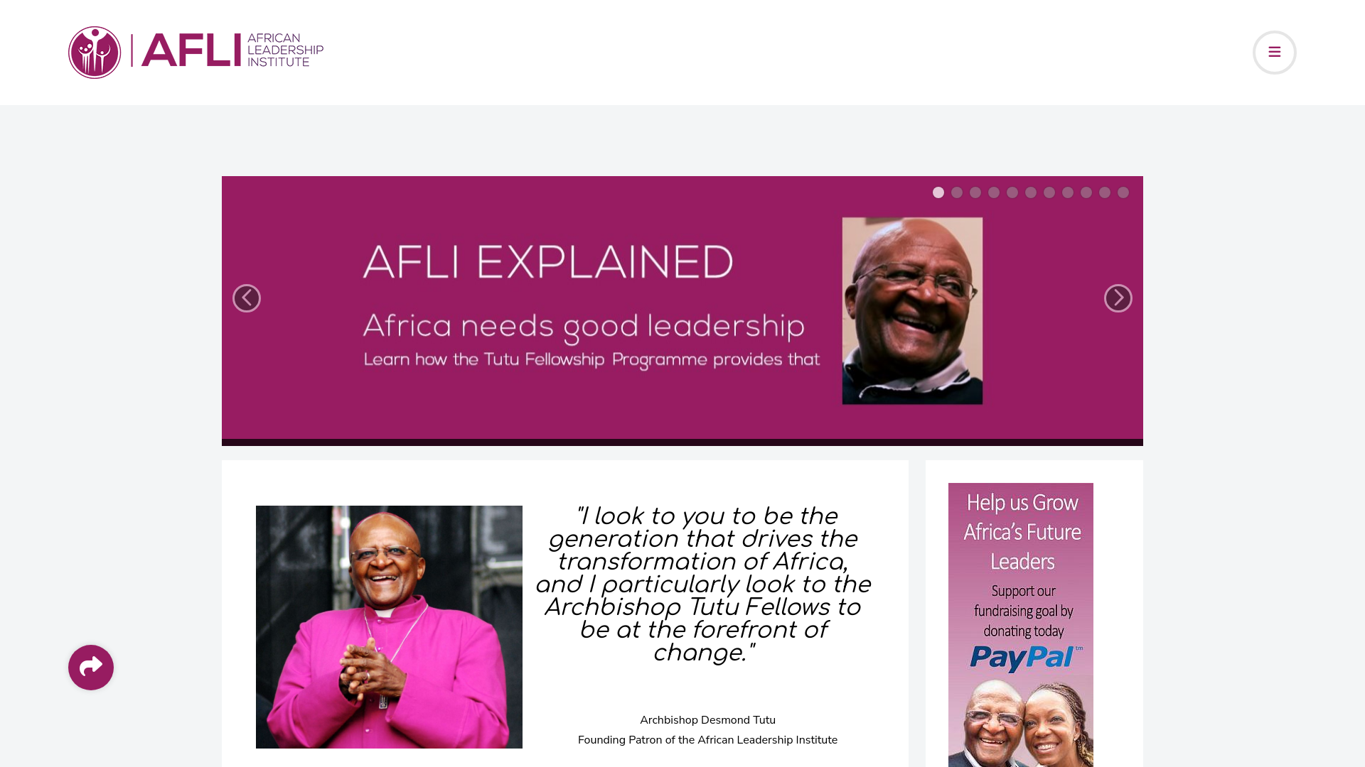 Website screenshot