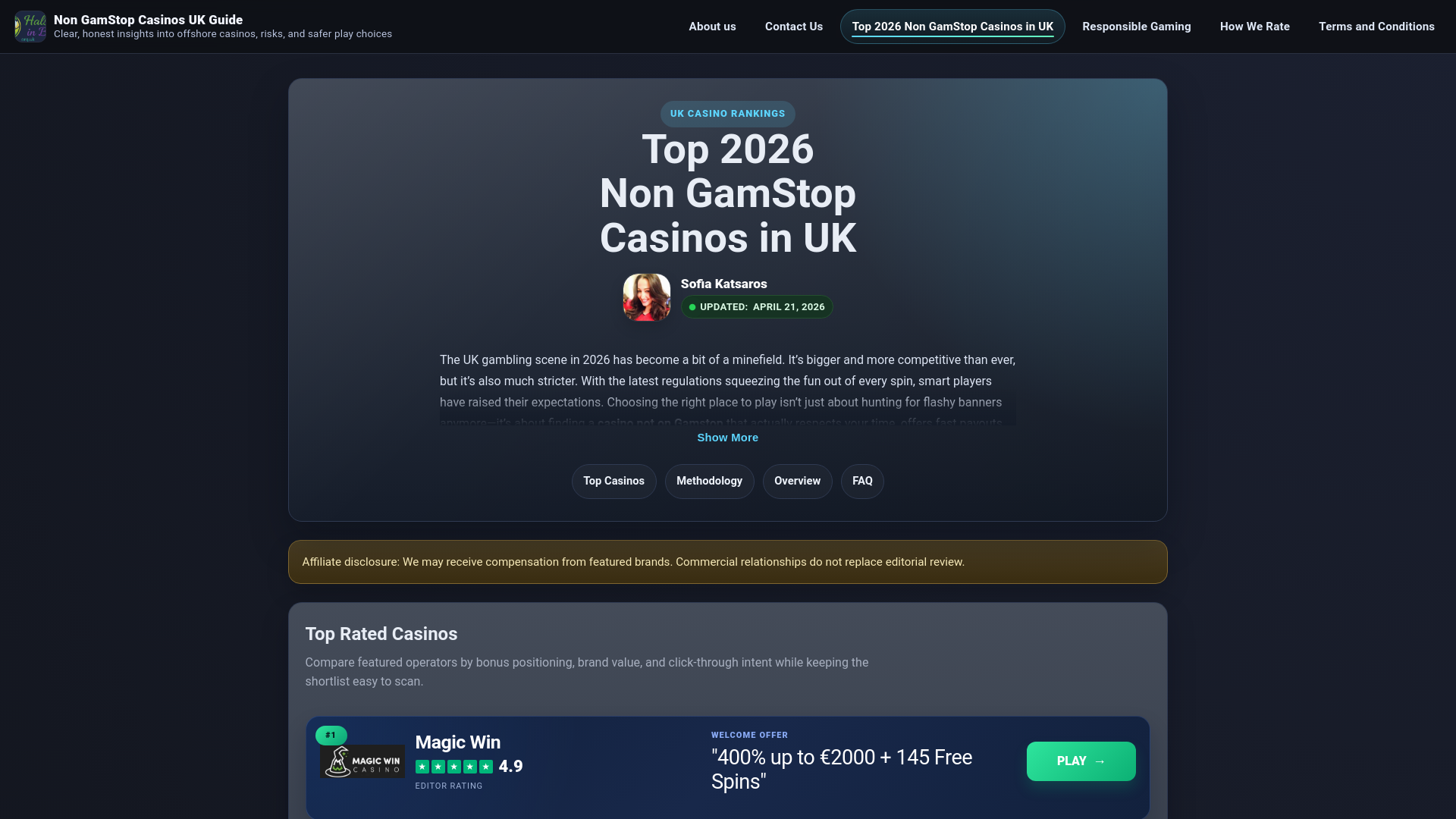 Website screenshot