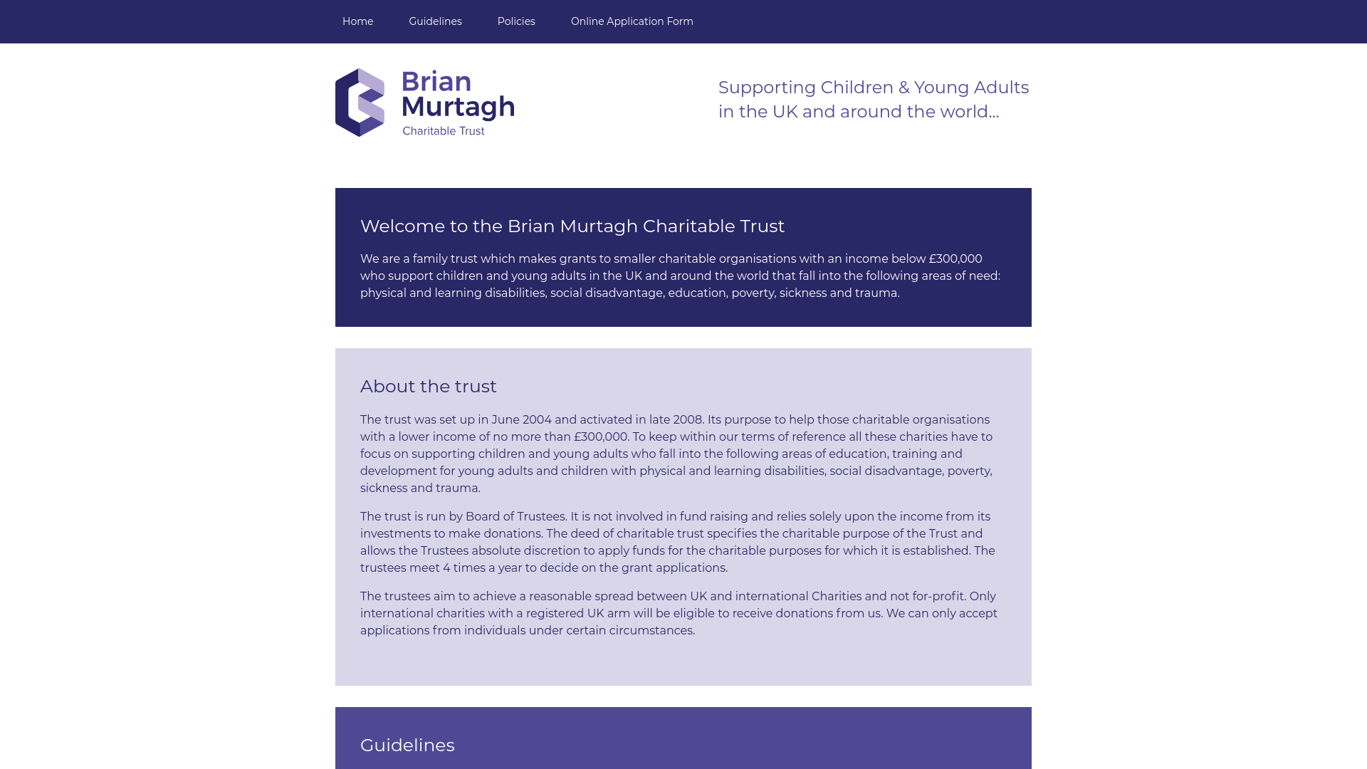Website screenshot