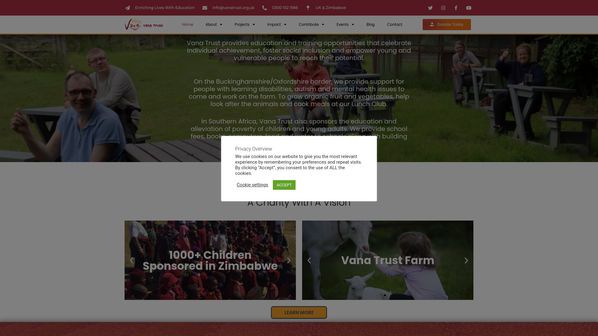 Website screenshot