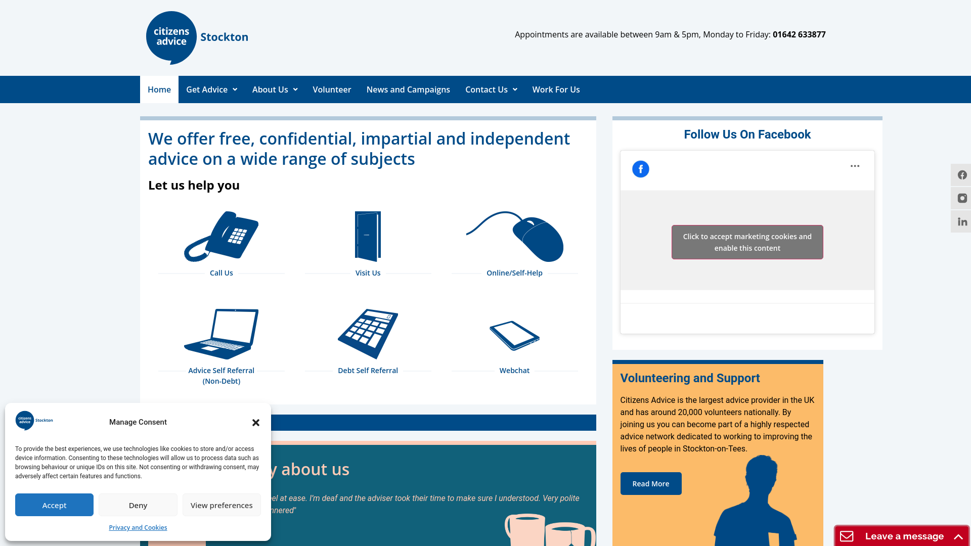 Website screenshot