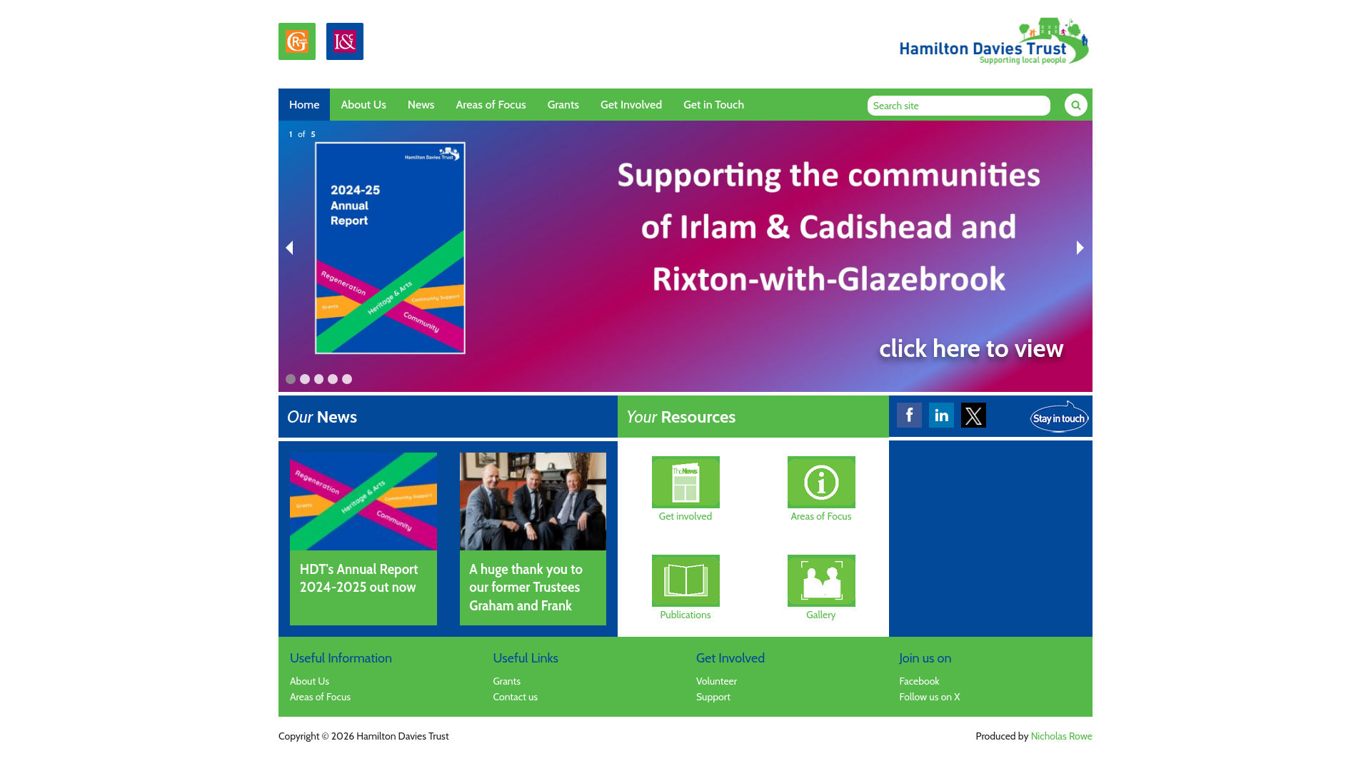 Website screenshot