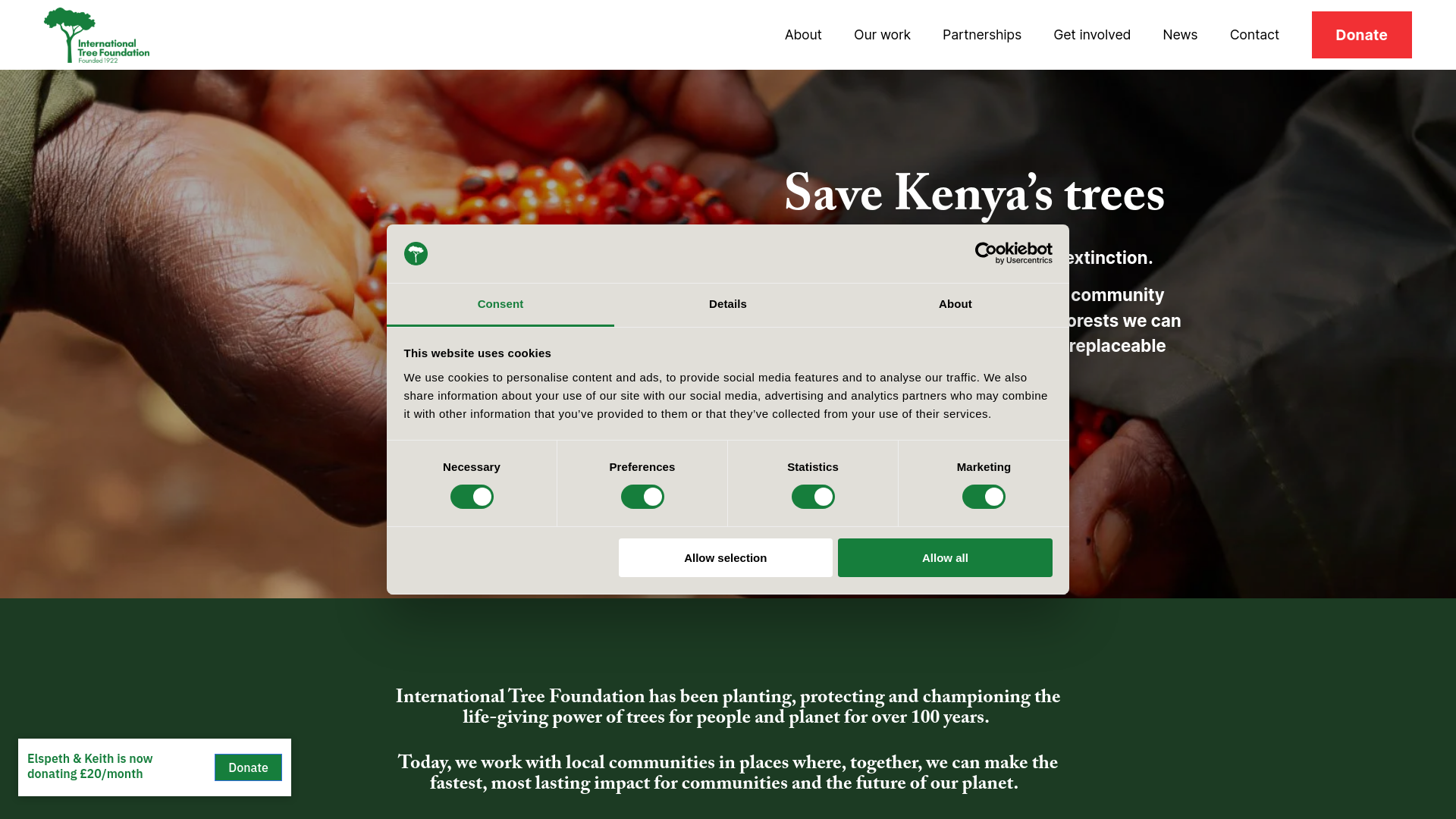 Website screenshot