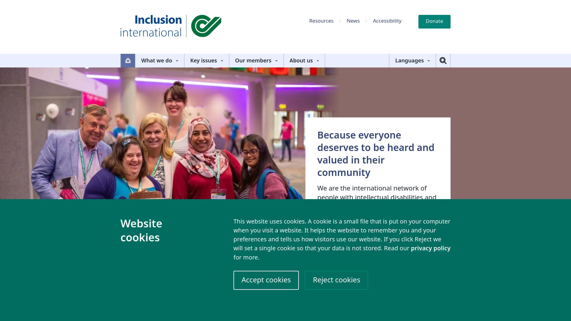 Website screenshot