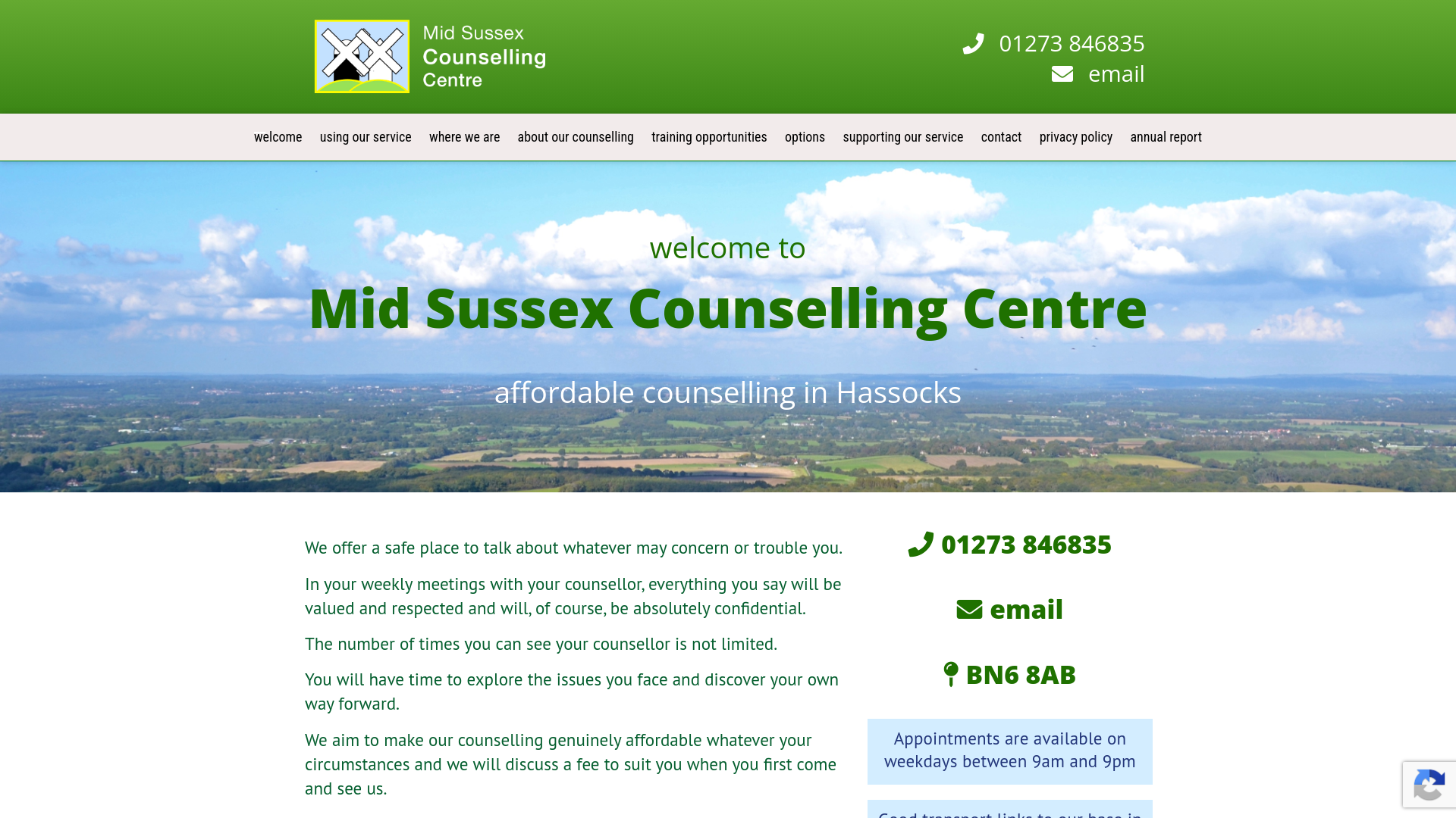 Website screenshot