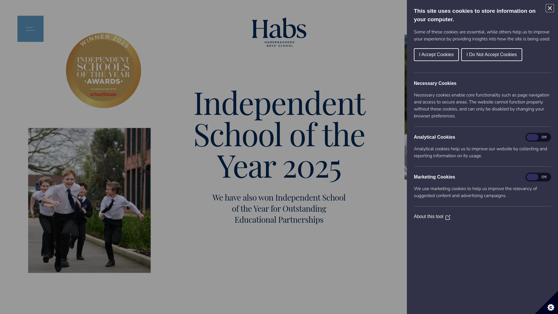 Website screenshot