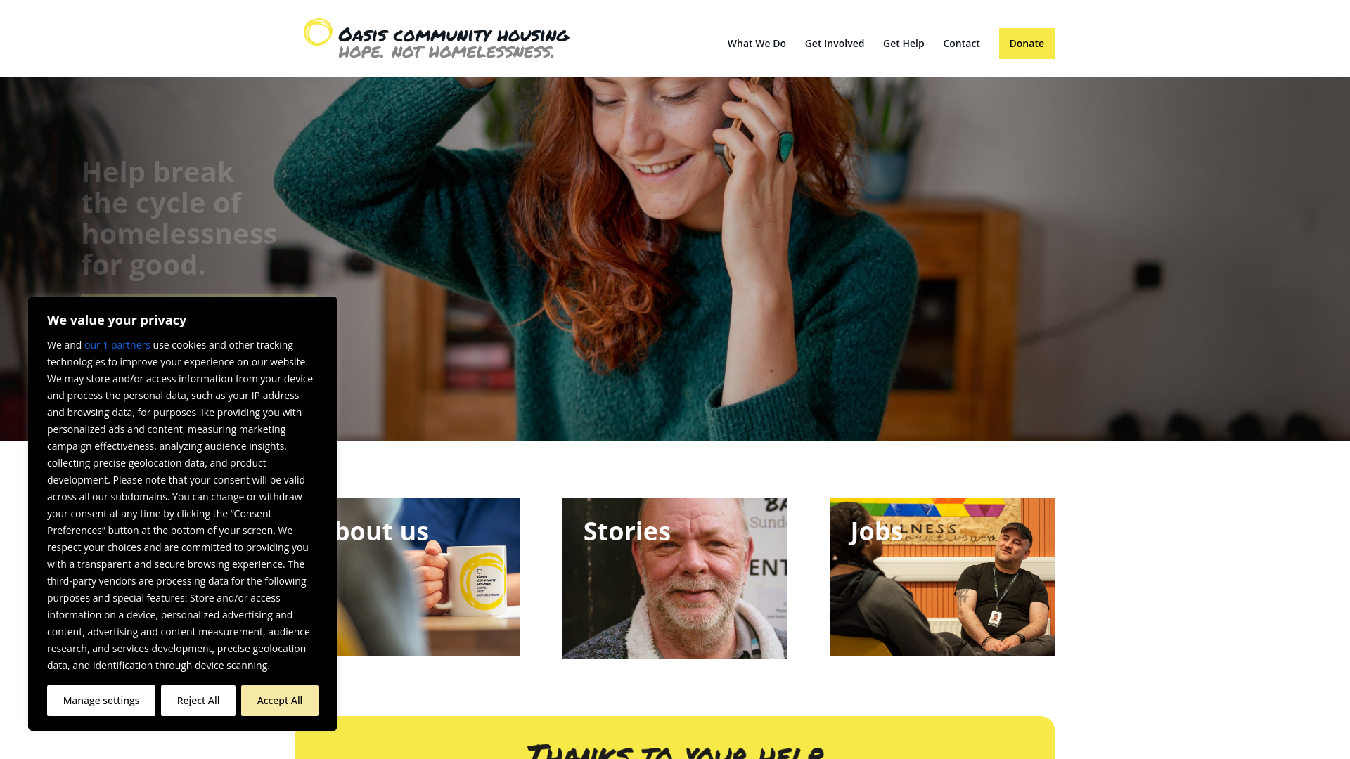 Website screenshot