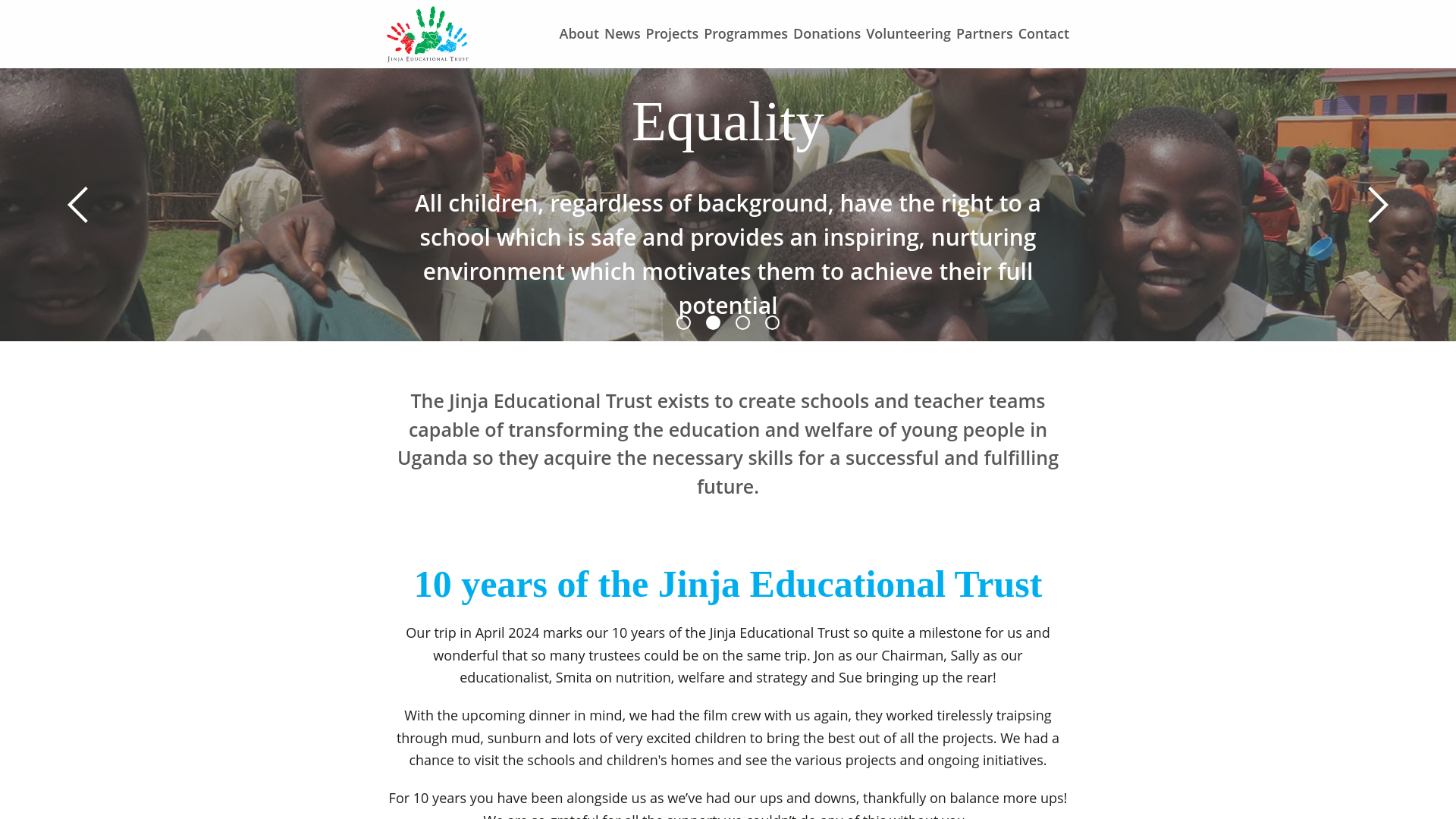 Website screenshot