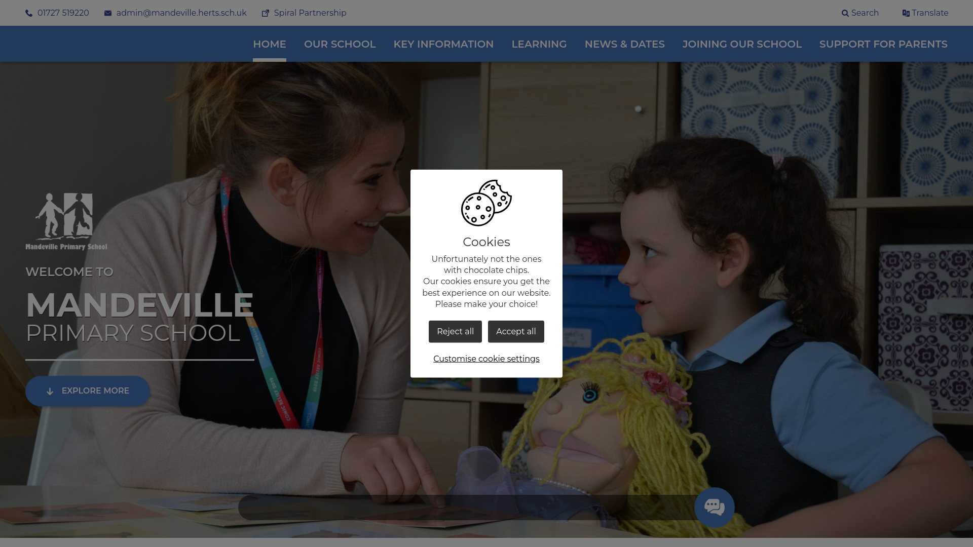 Website screenshot