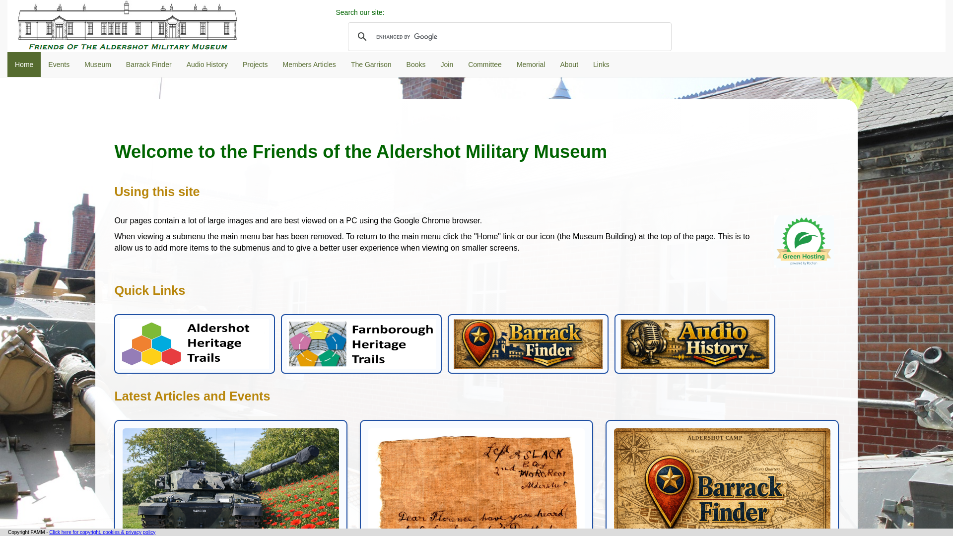Website screenshot