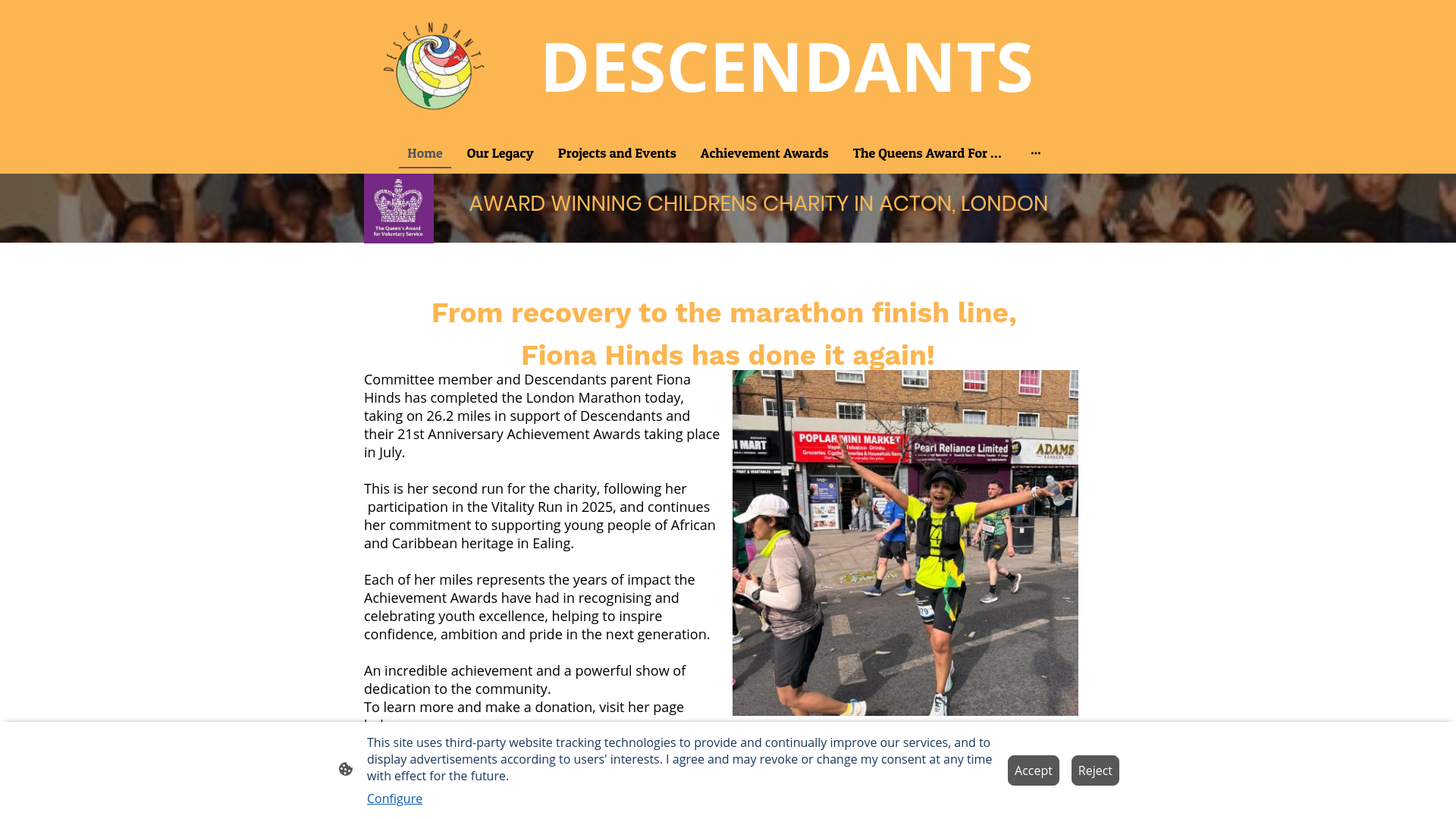 Website screenshot
