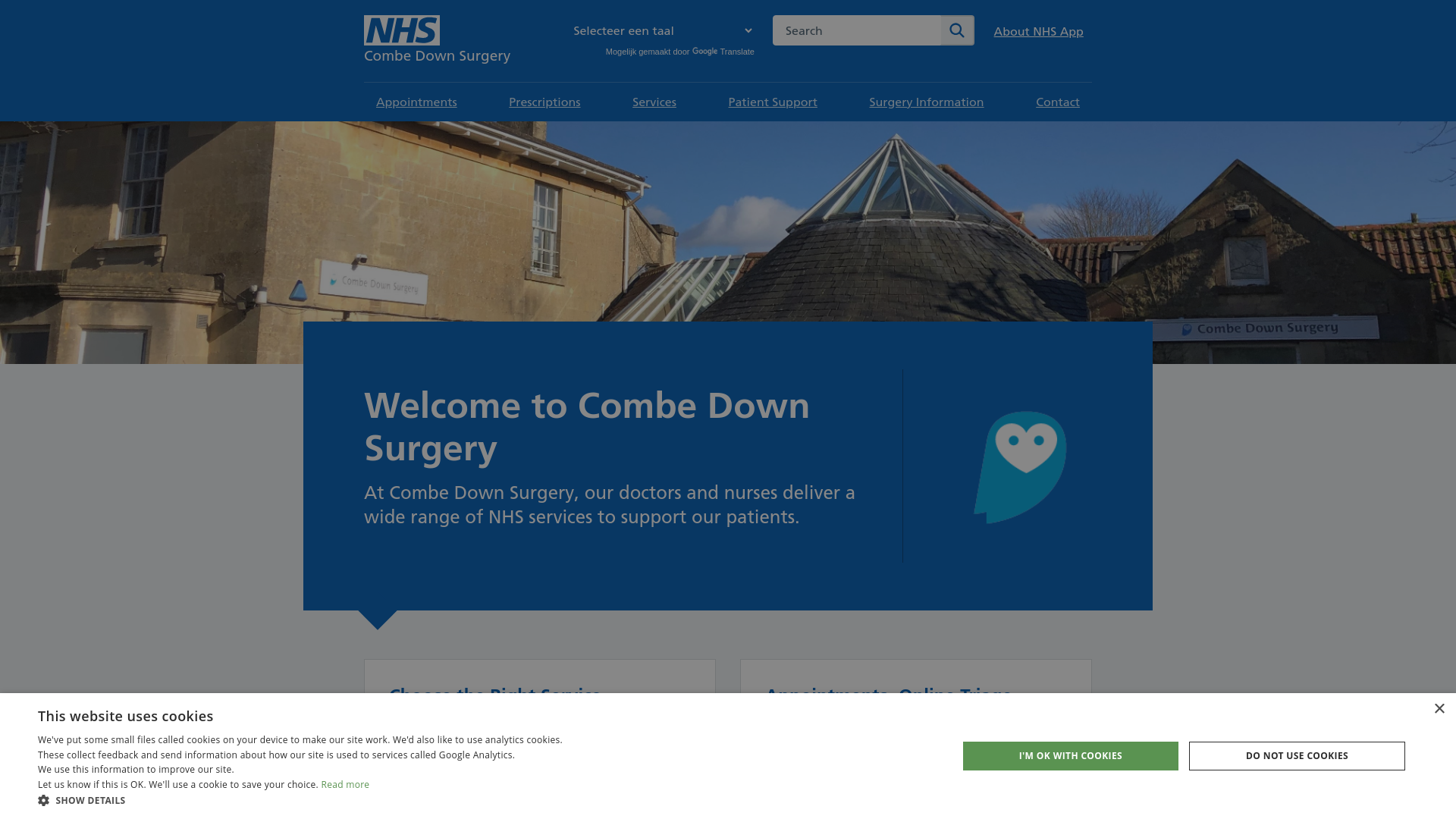 Website screenshot
