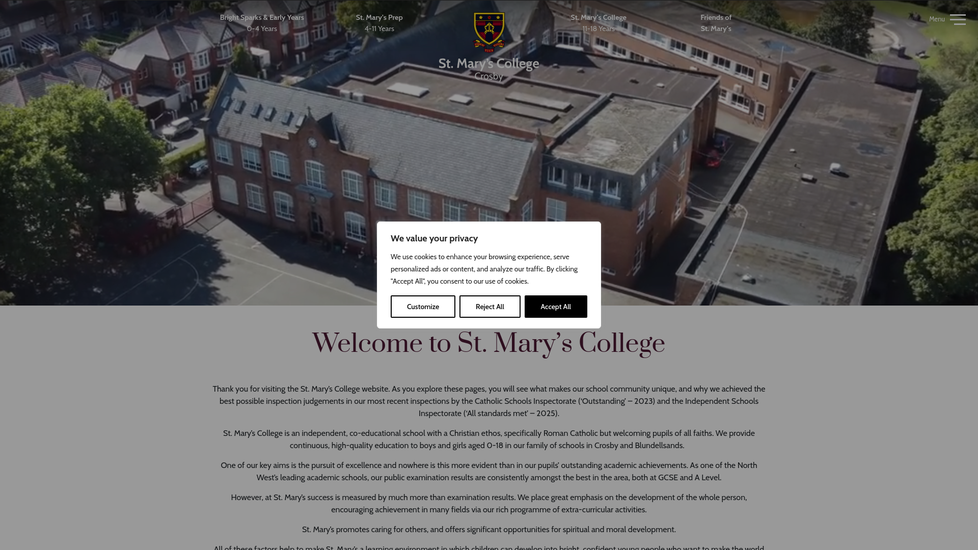 Website screenshot