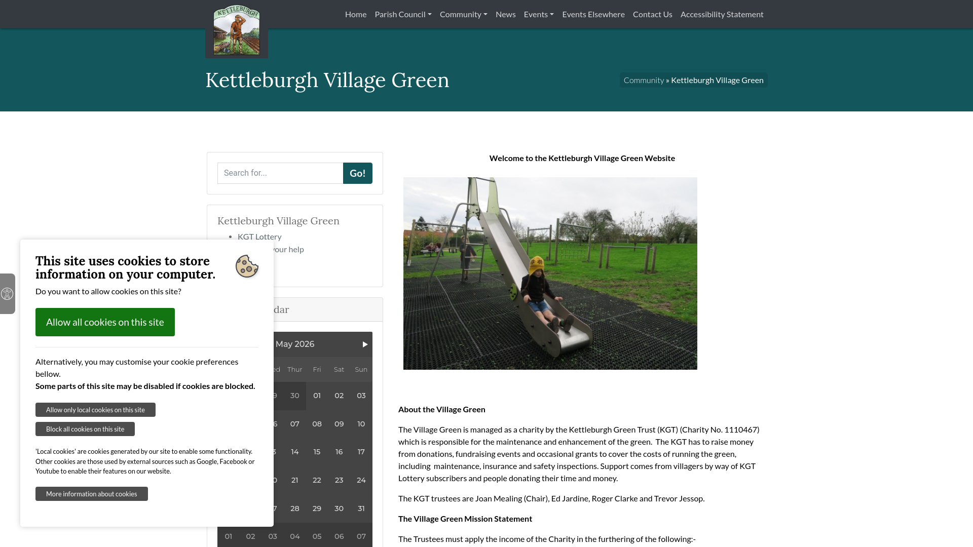 Website screenshot
