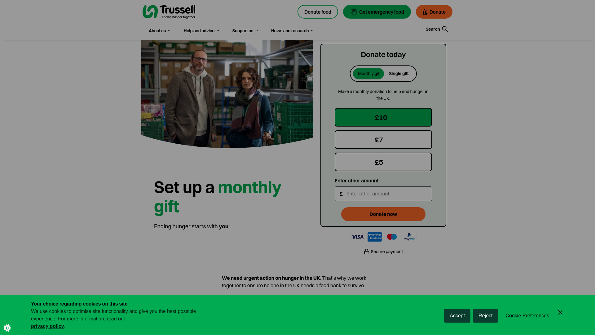 Website screenshot