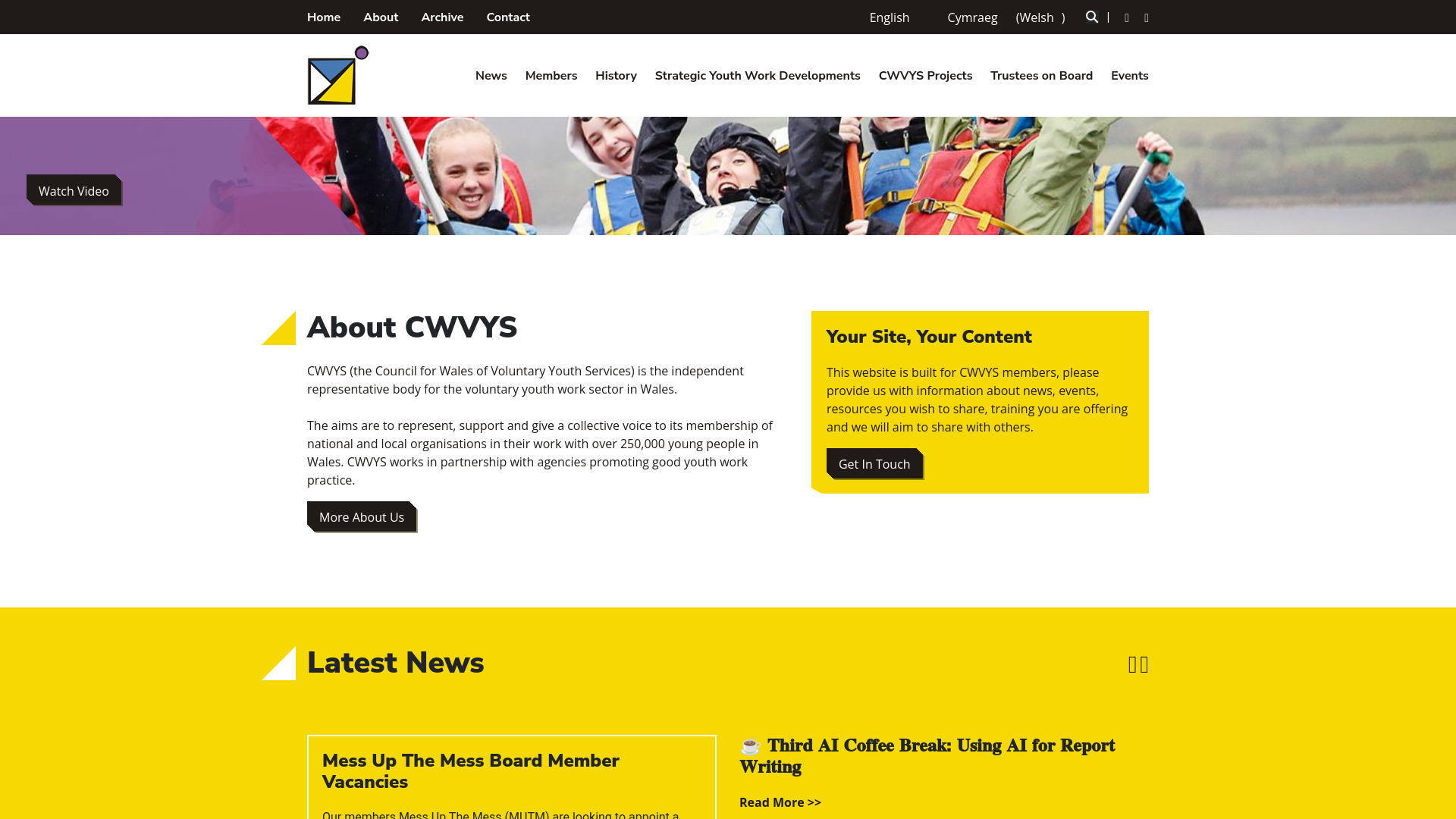 Website screenshot