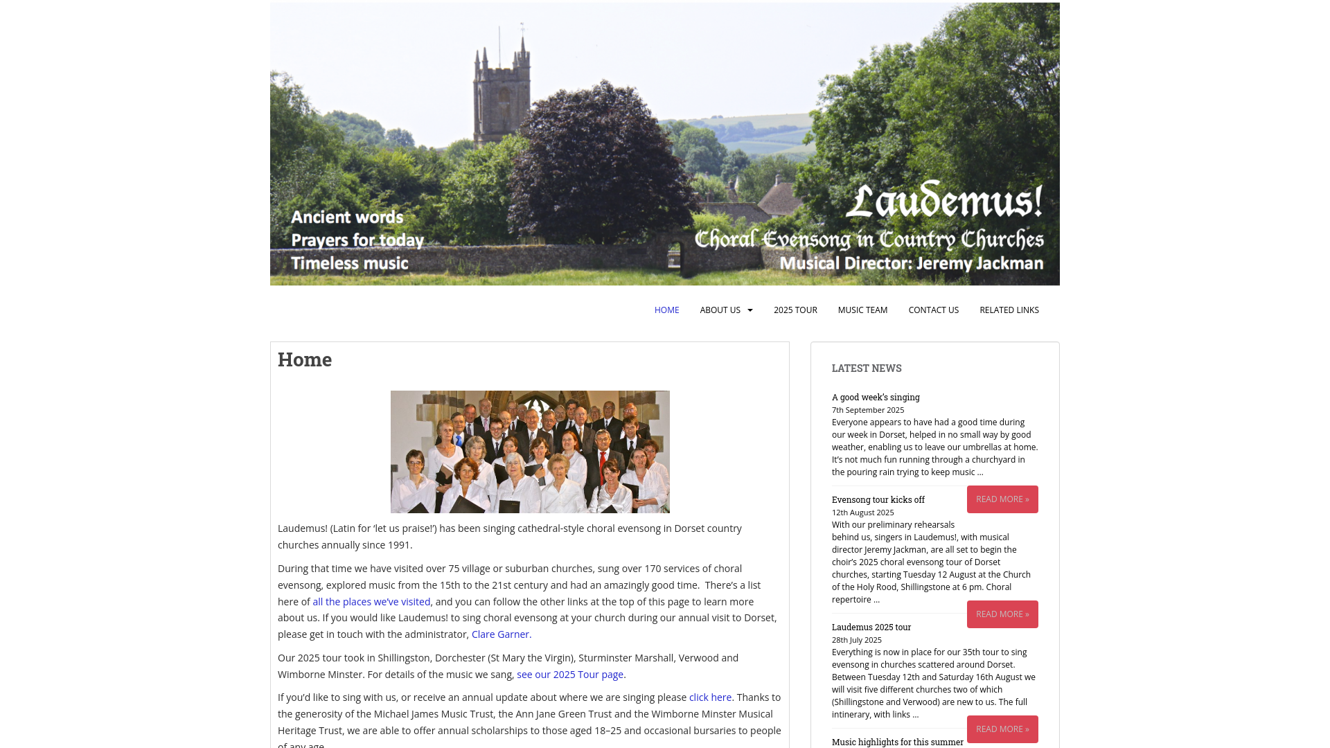 Website screenshot