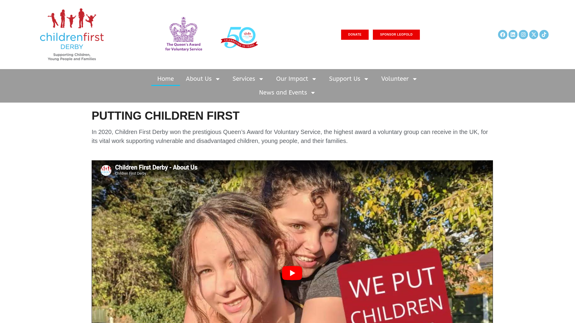 Website screenshot