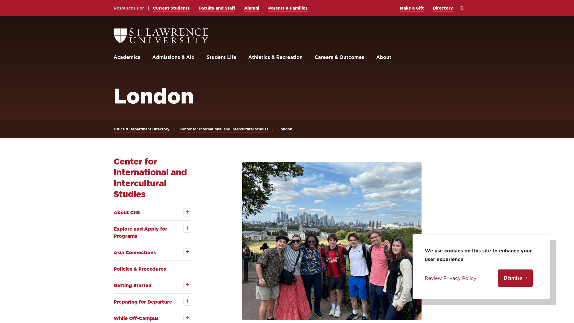 Website screenshot