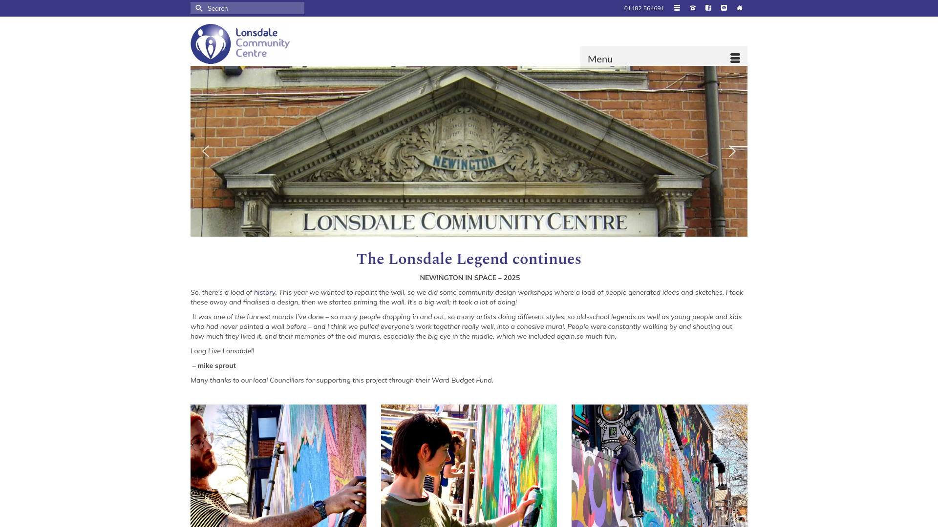 Website screenshot