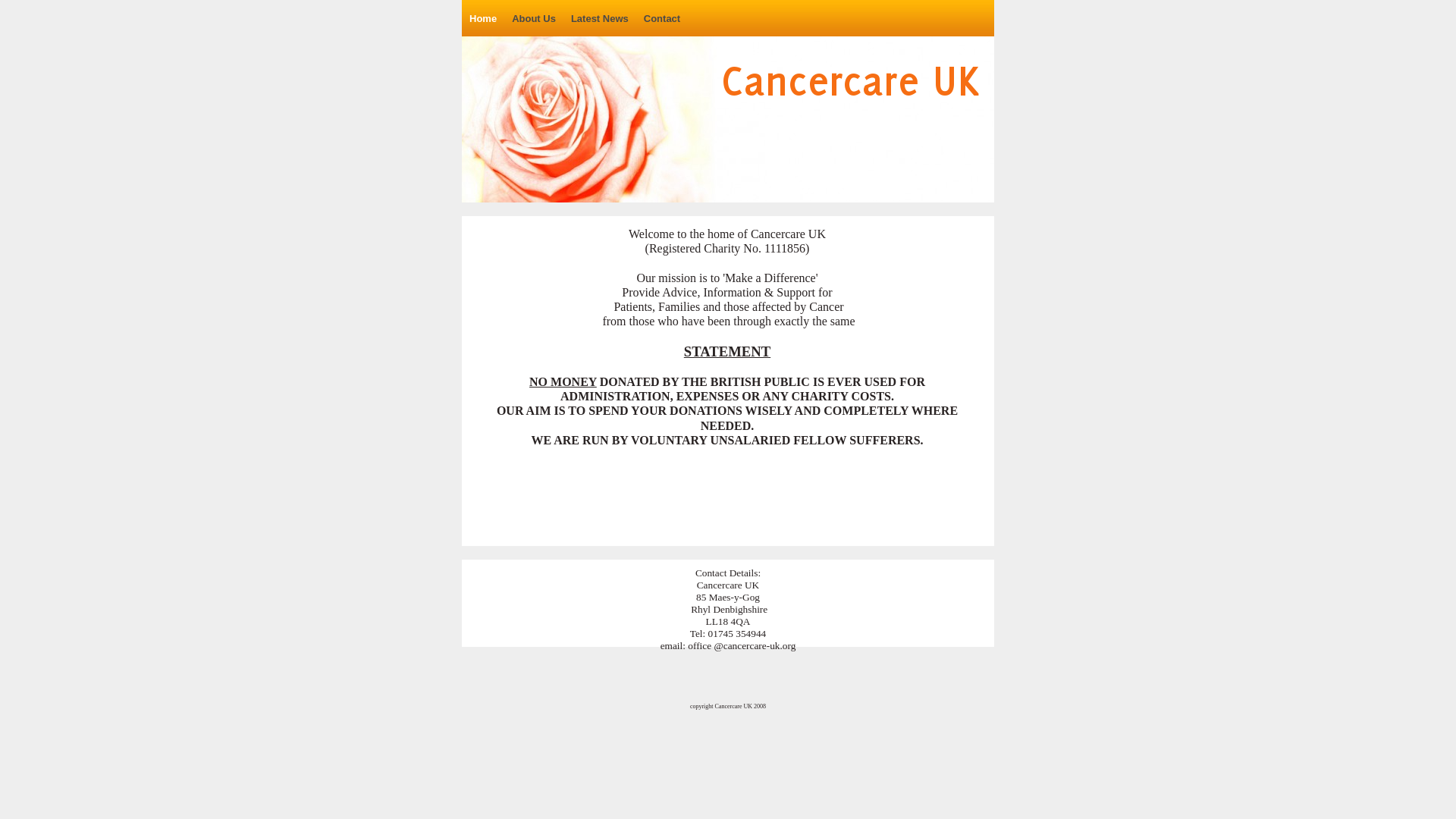 Website screenshot