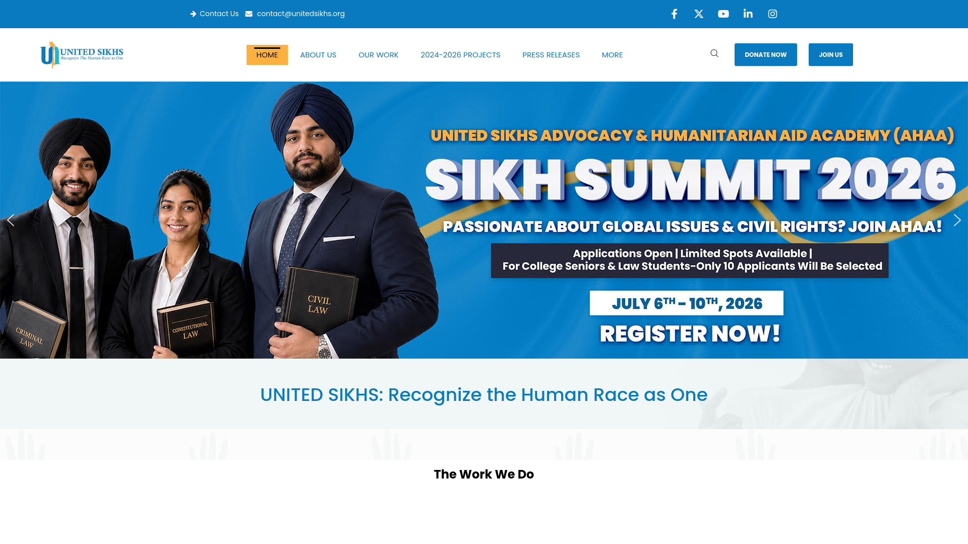 Website screenshot