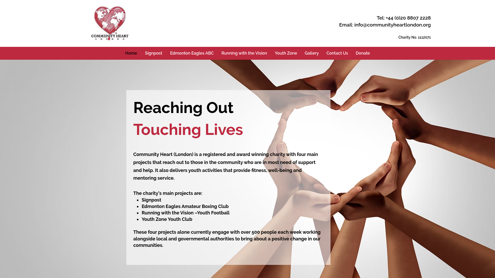 Website screenshot