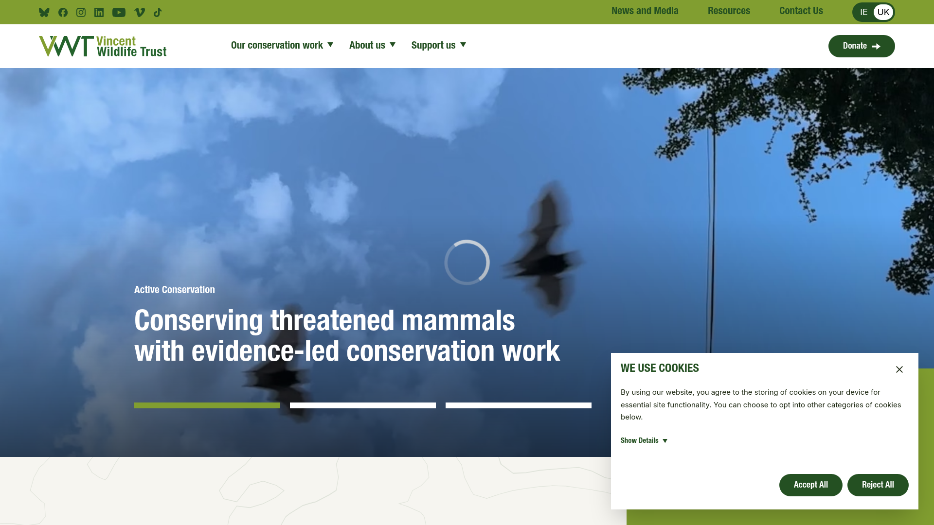 Website screenshot