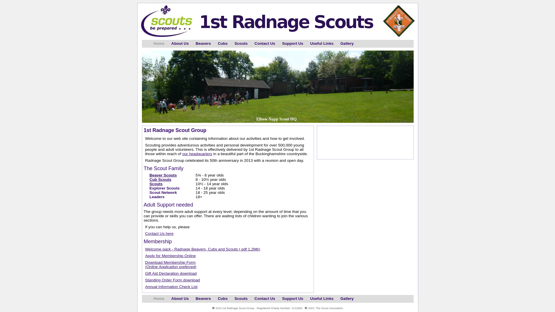 Website screenshot