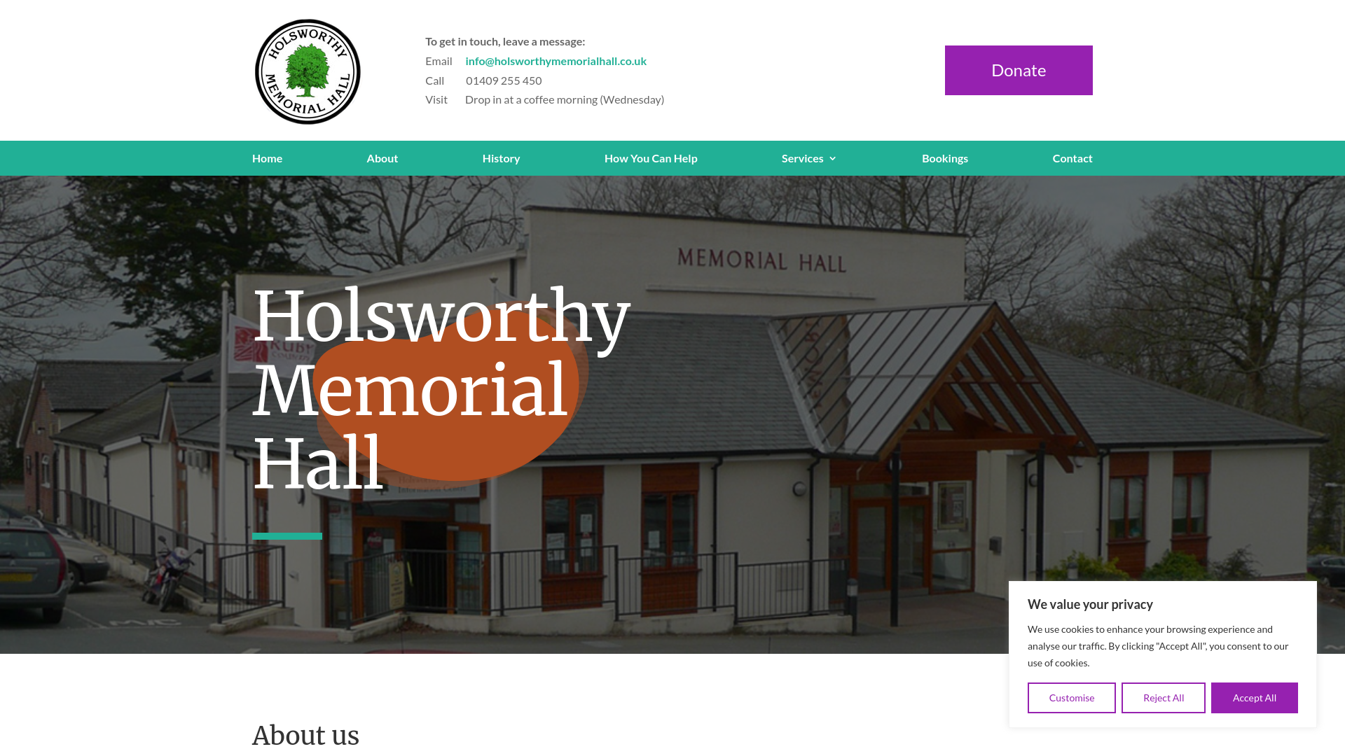 Website screenshot