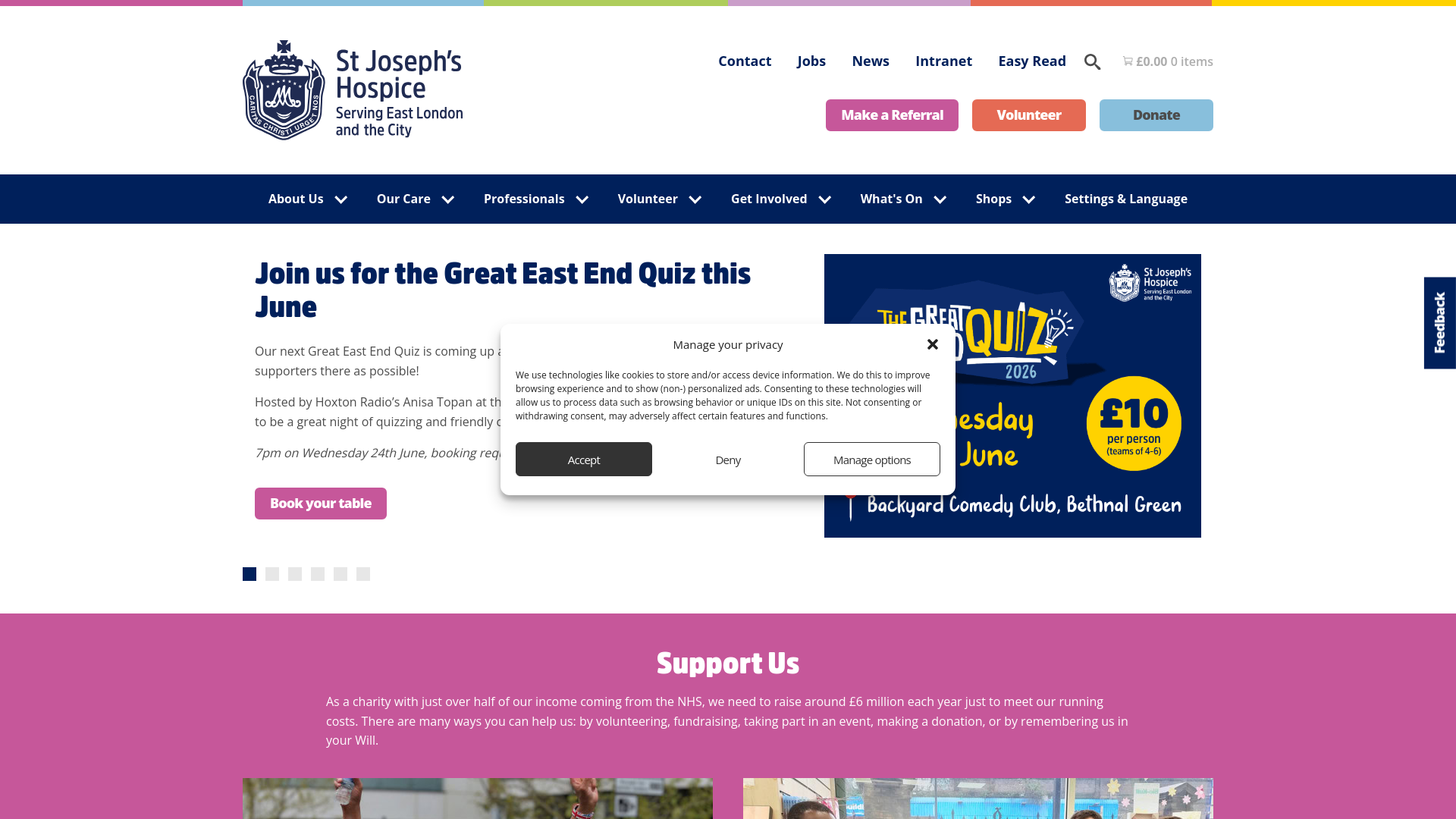 Website screenshot