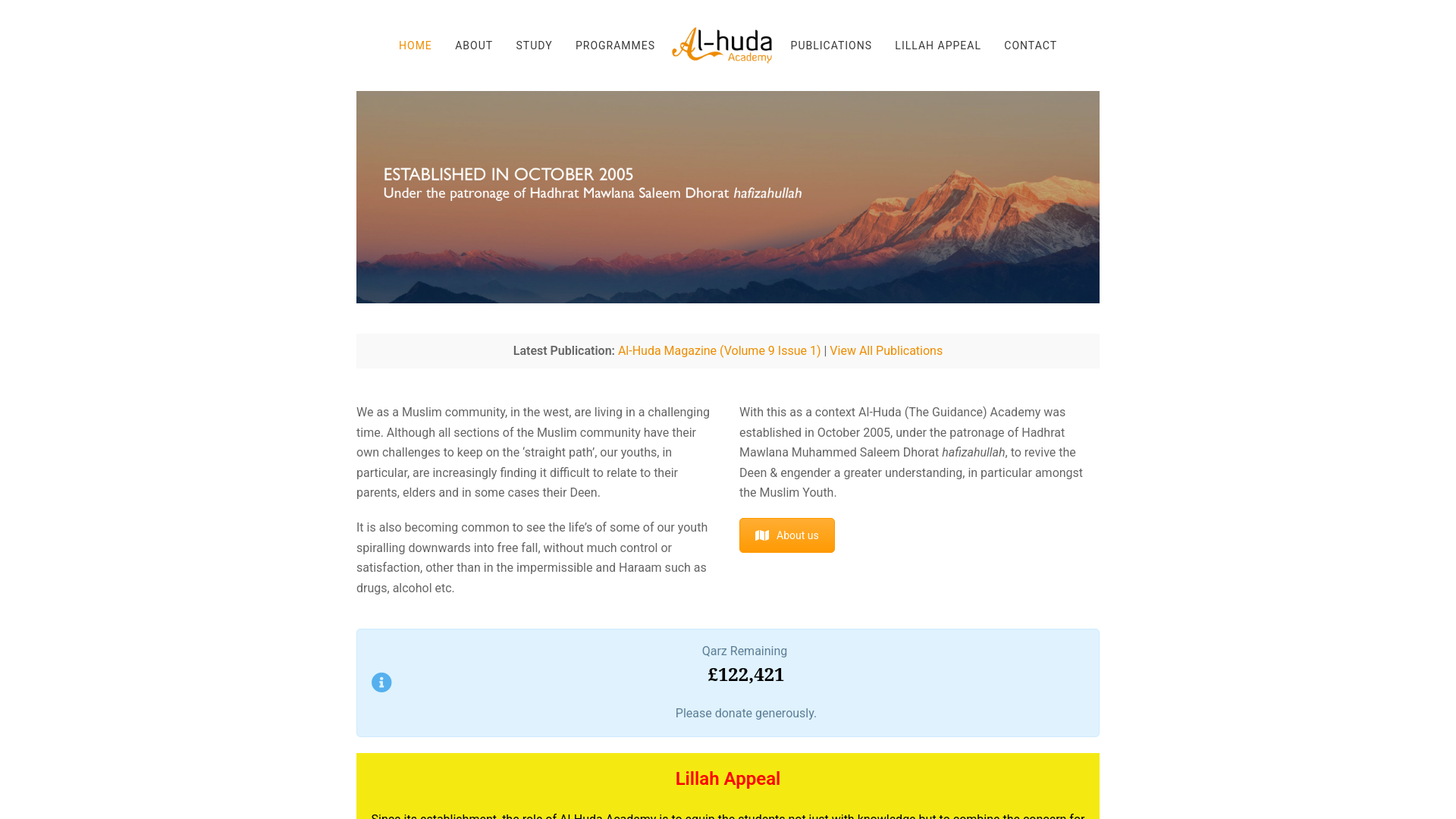 Website screenshot