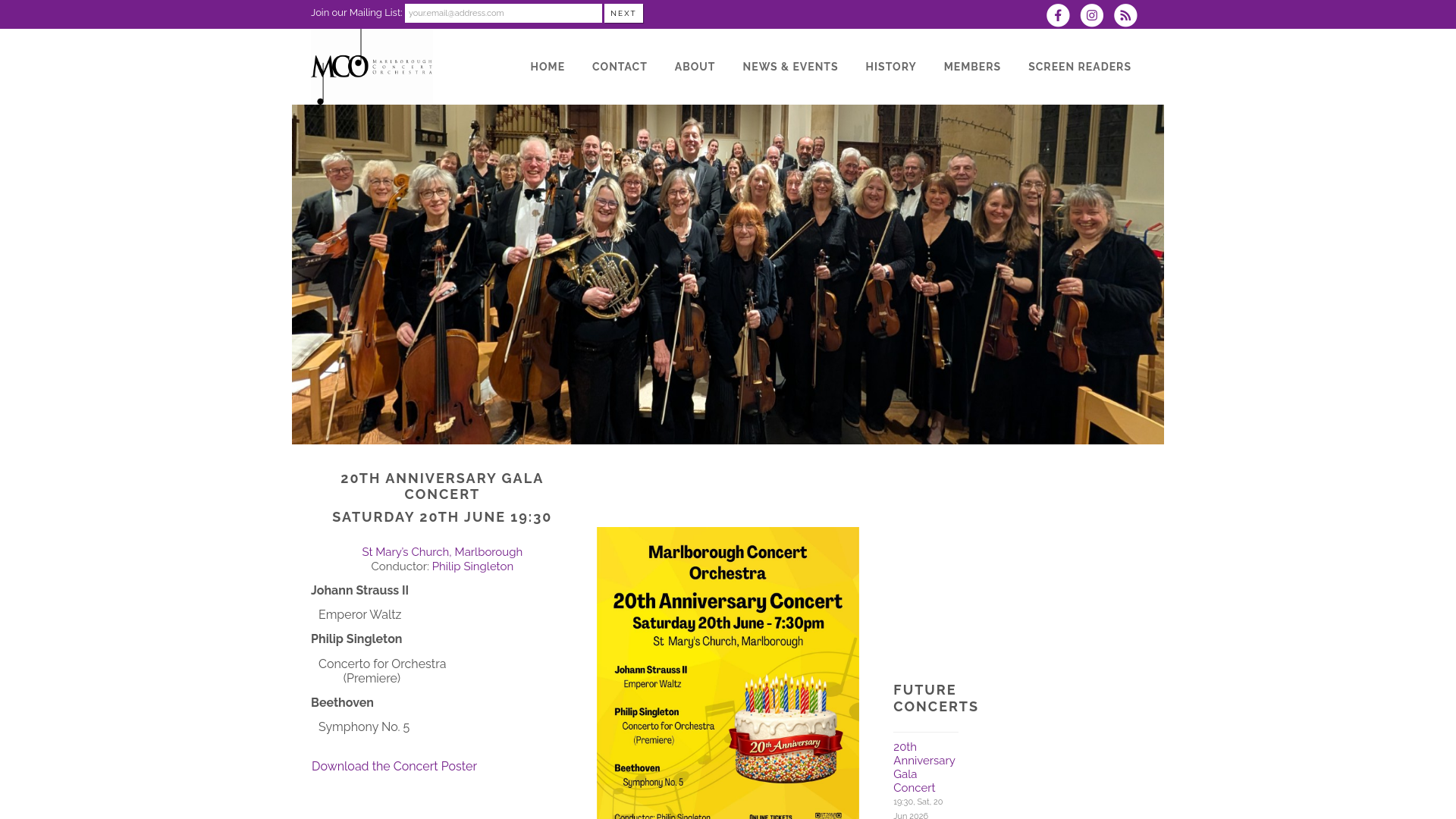 Website screenshot