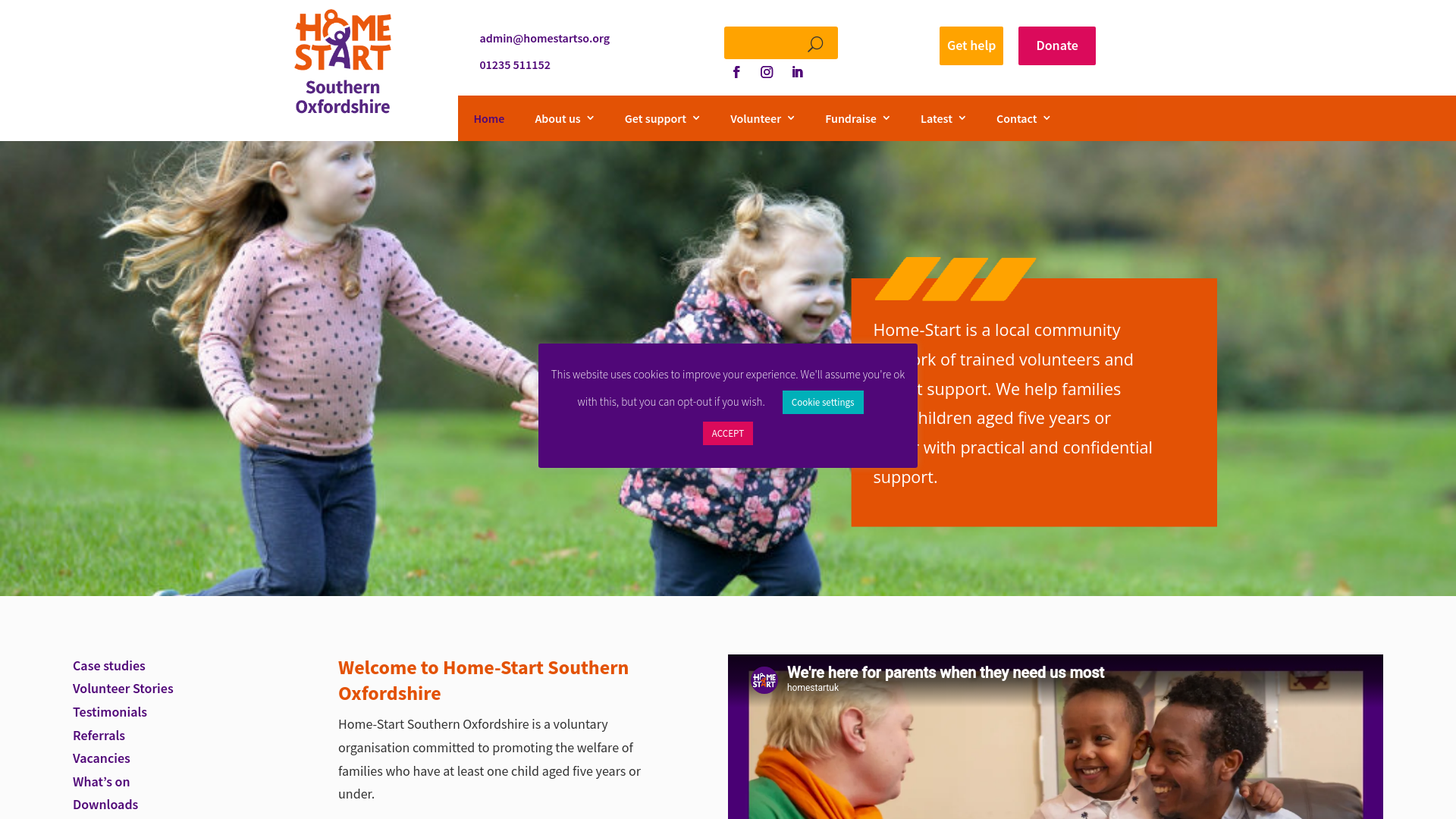 Website screenshot