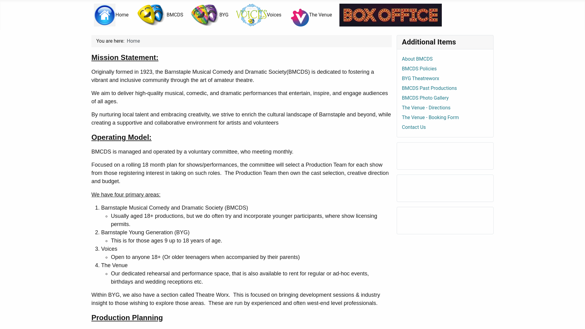 Website screenshot