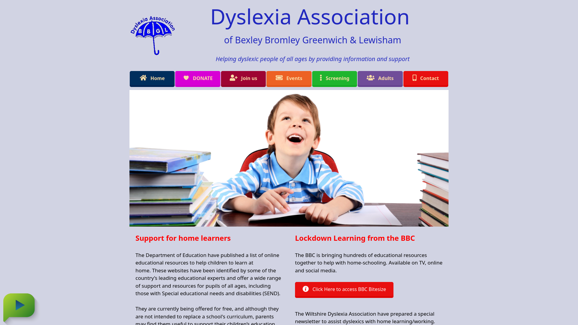 Website screenshot