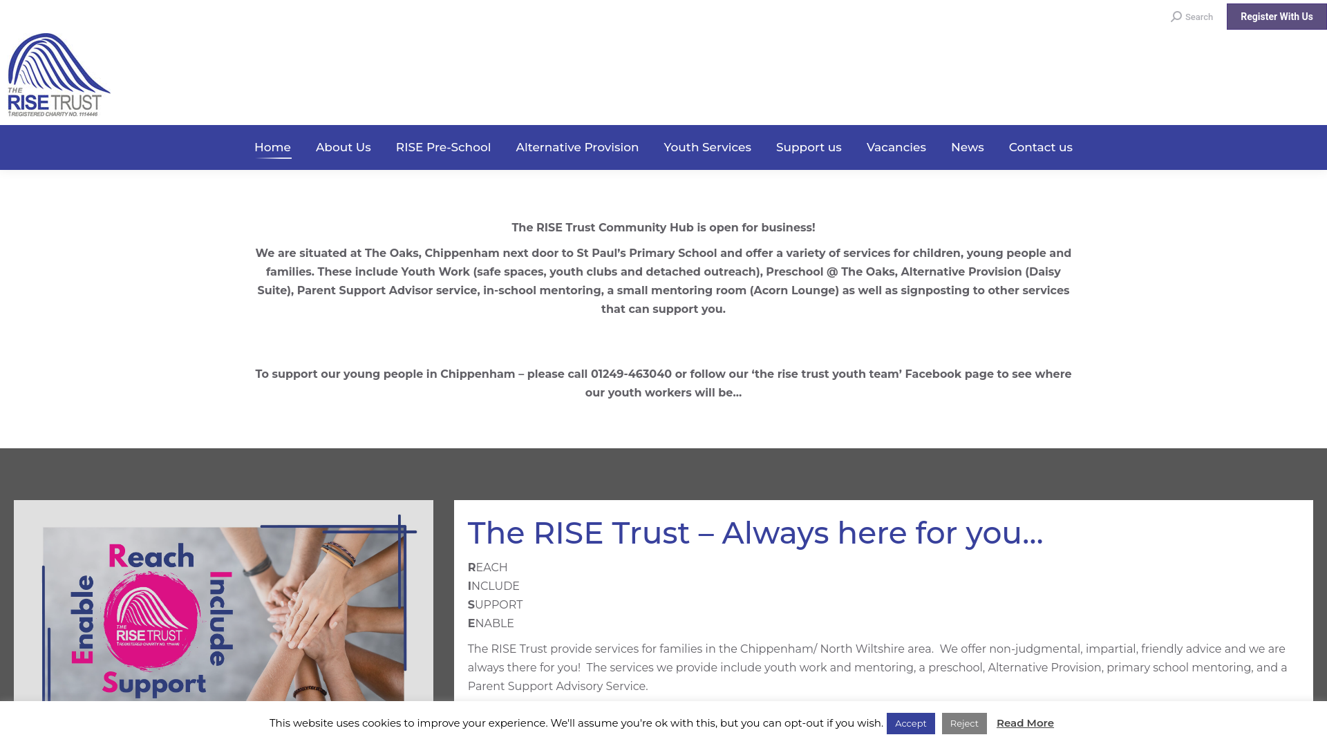 Website screenshot
