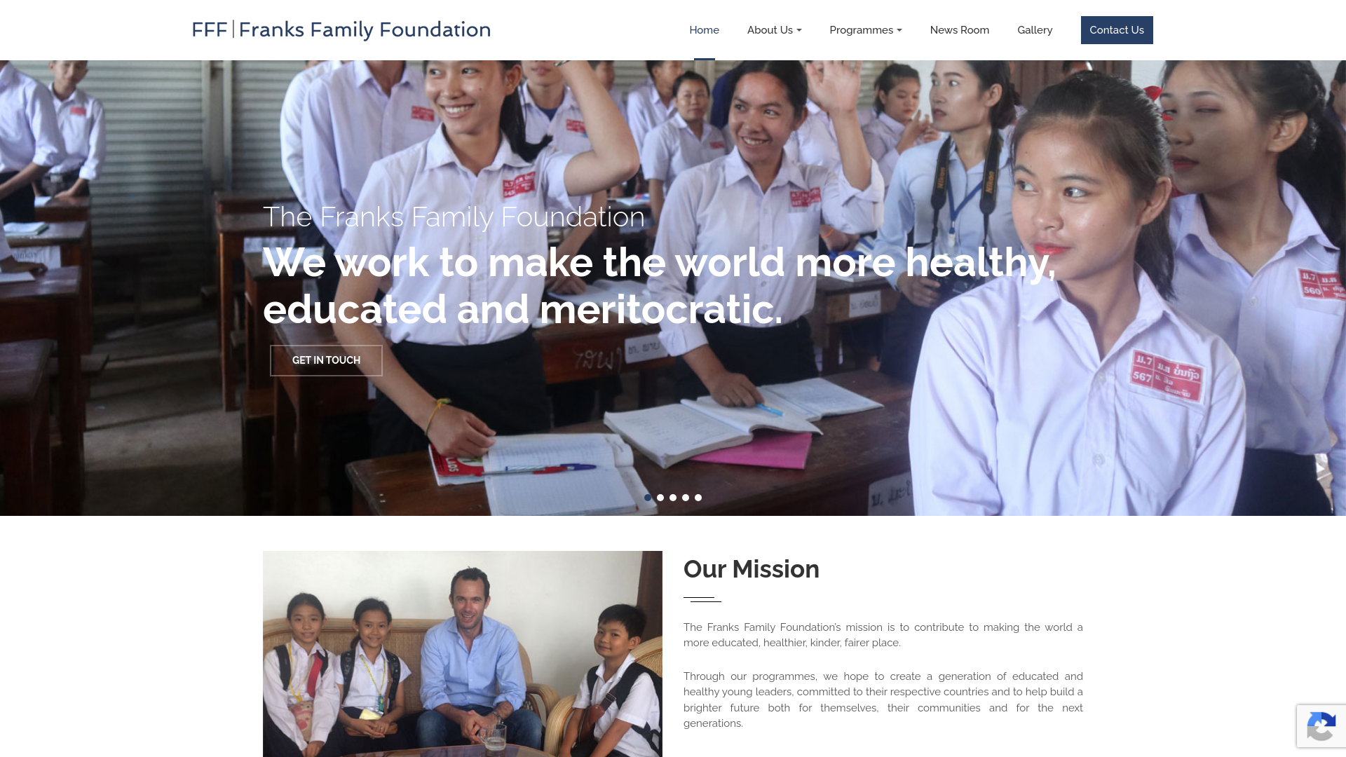 Website screenshot