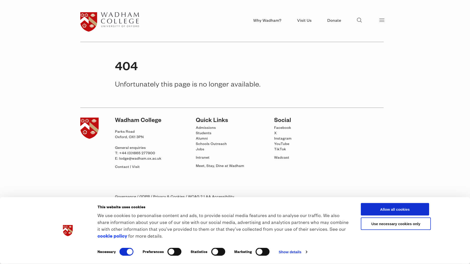 Website screenshot