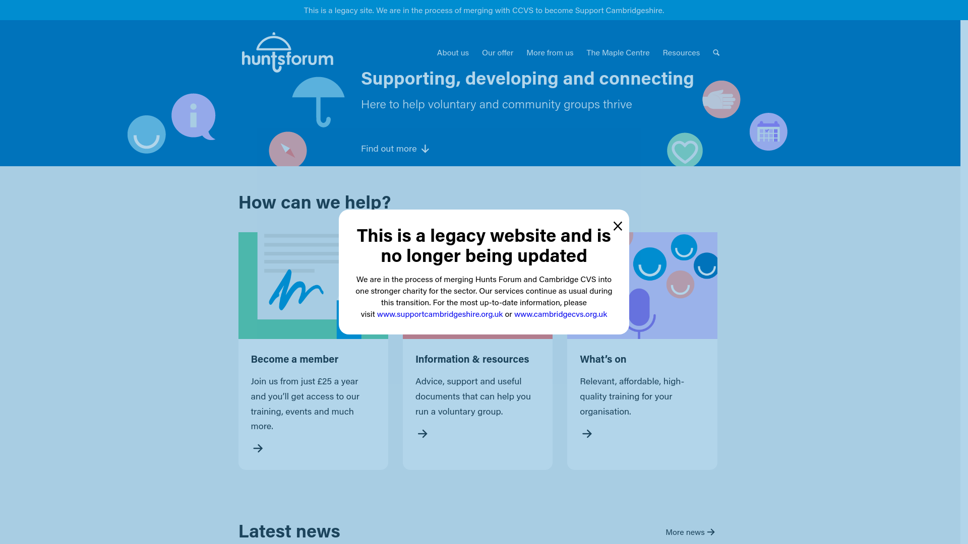 Website screenshot