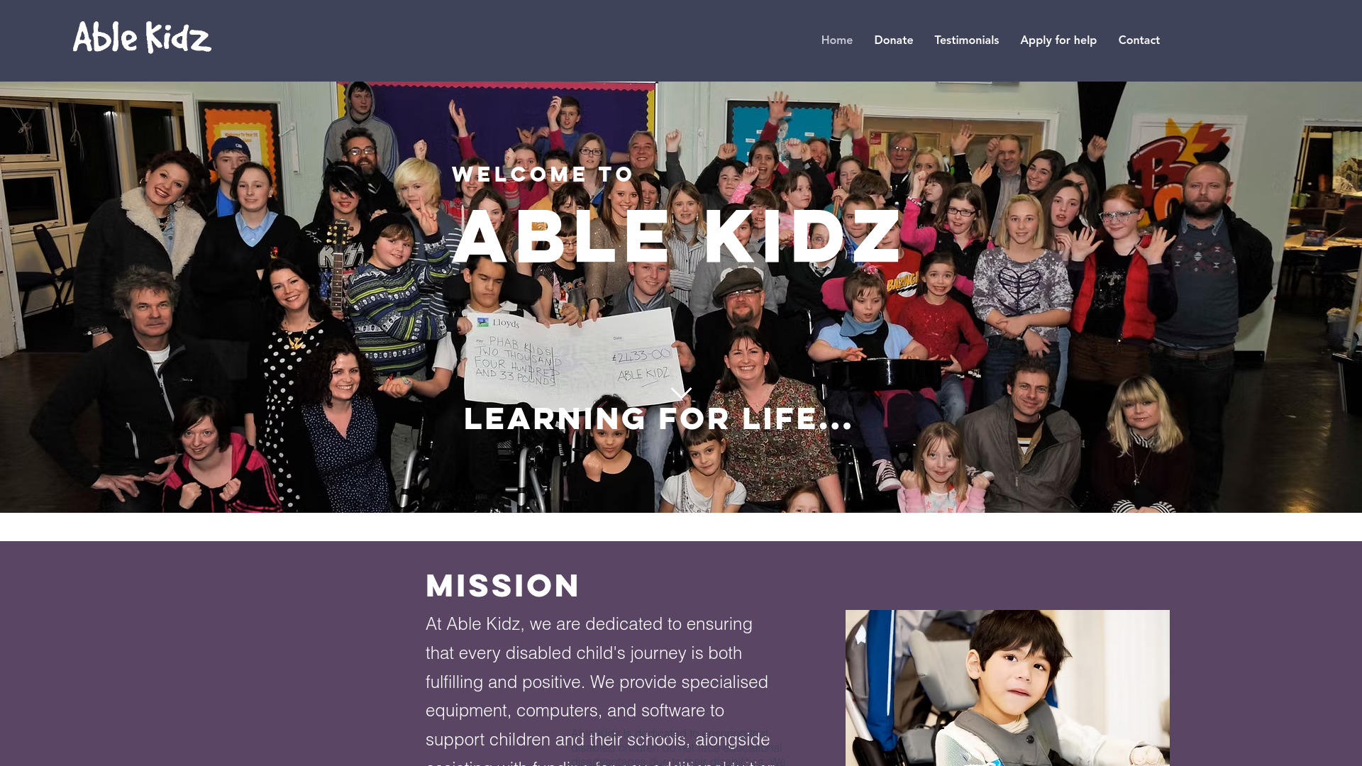 Website screenshot