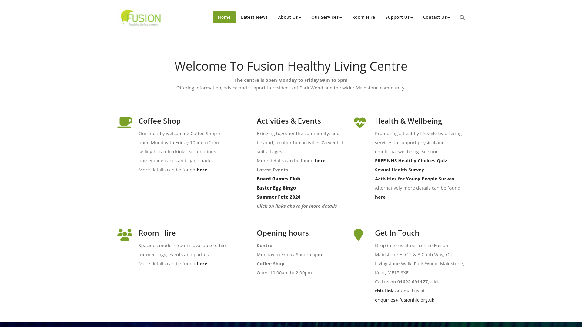 Website screenshot
